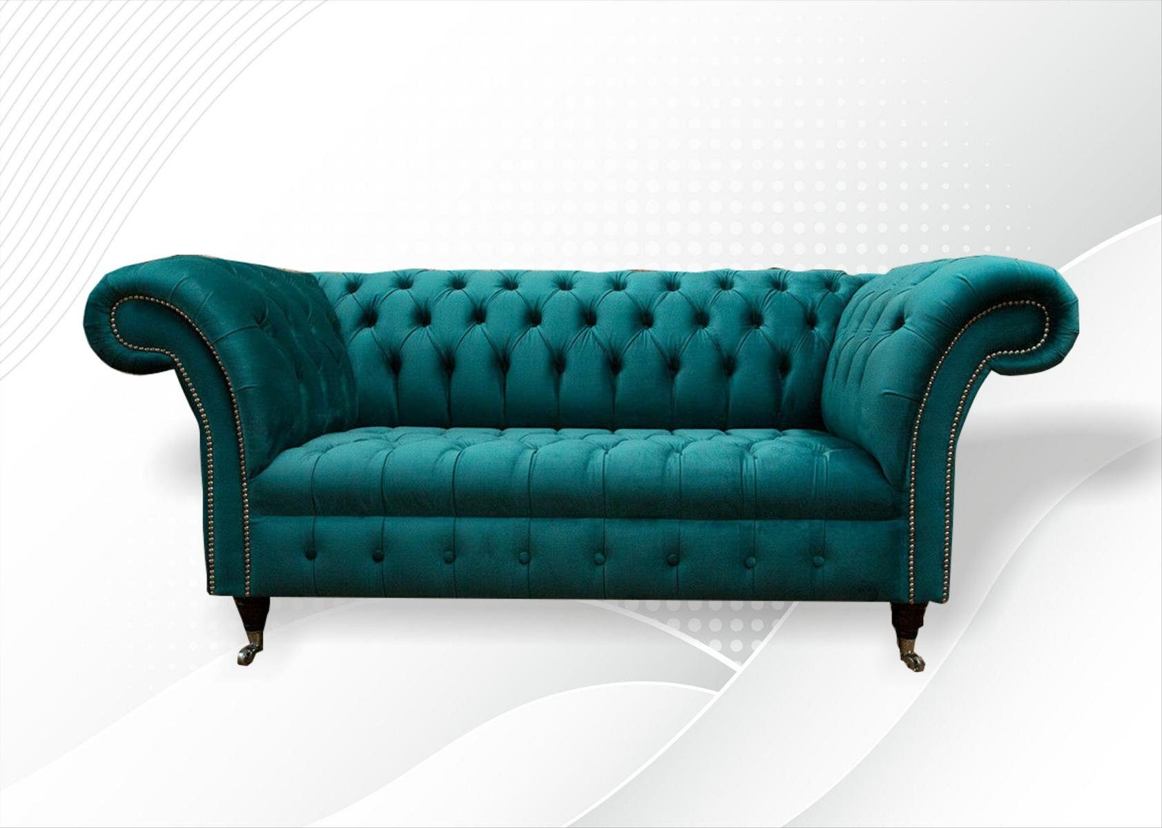 JVmoebel Chesterfield-Sofa, Chesterfield 2 Sitzer Design Sofa Couch 185 cm