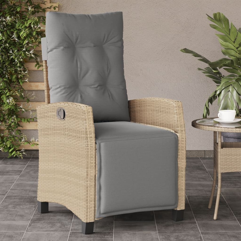 vidaXL Gartensessel, Outdoor Sessel mit Fußteil günstig online kaufen