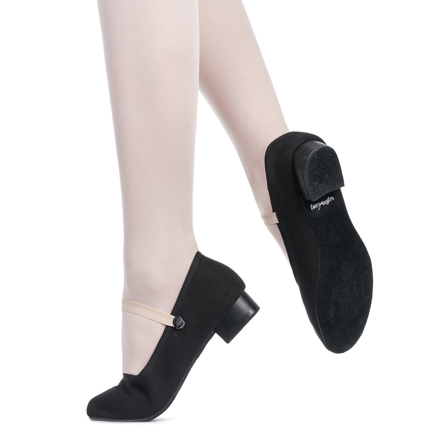 tanzmuster Charakterschuhe Rita 2,5 cm Absatz Tanzschuh Ballettschläppchen für Mädchen