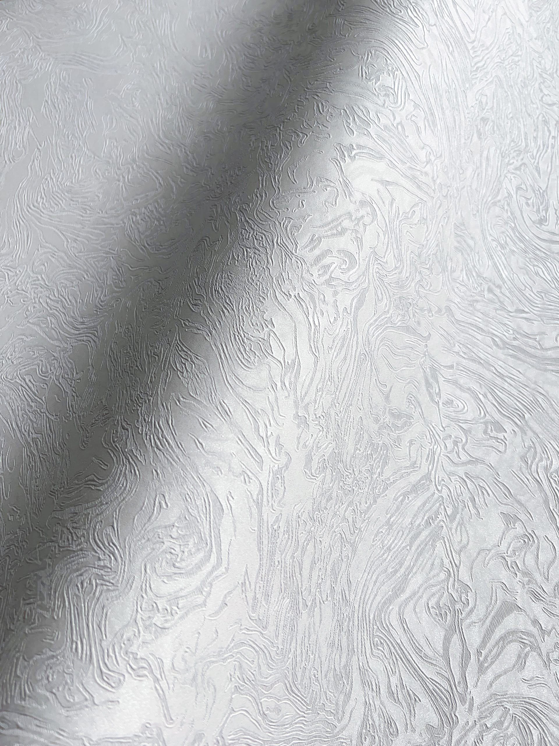 Newroom Vliestapete, Grau Tapete Modern Muster - Mustertapete Glamour Hellgrau Silber 3D Optik Uni Struktur Motiv für Schlafzimmer Wohnzimmer Küche