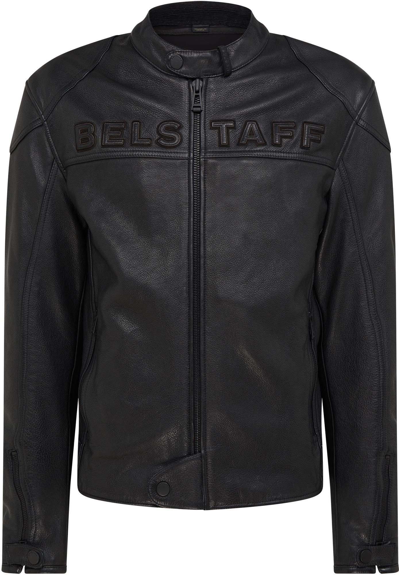 Belstaff Motorradjacke Stour Motorrad Lederjacke Verbindungsreißverschluss,Ellenbogenprotektoren enthalten,Schulte
