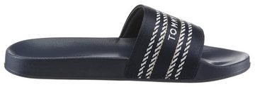 Tommy Hilfiger TOMMY WEBBING SLIDE Pantolette mit Logo auf der Bandage