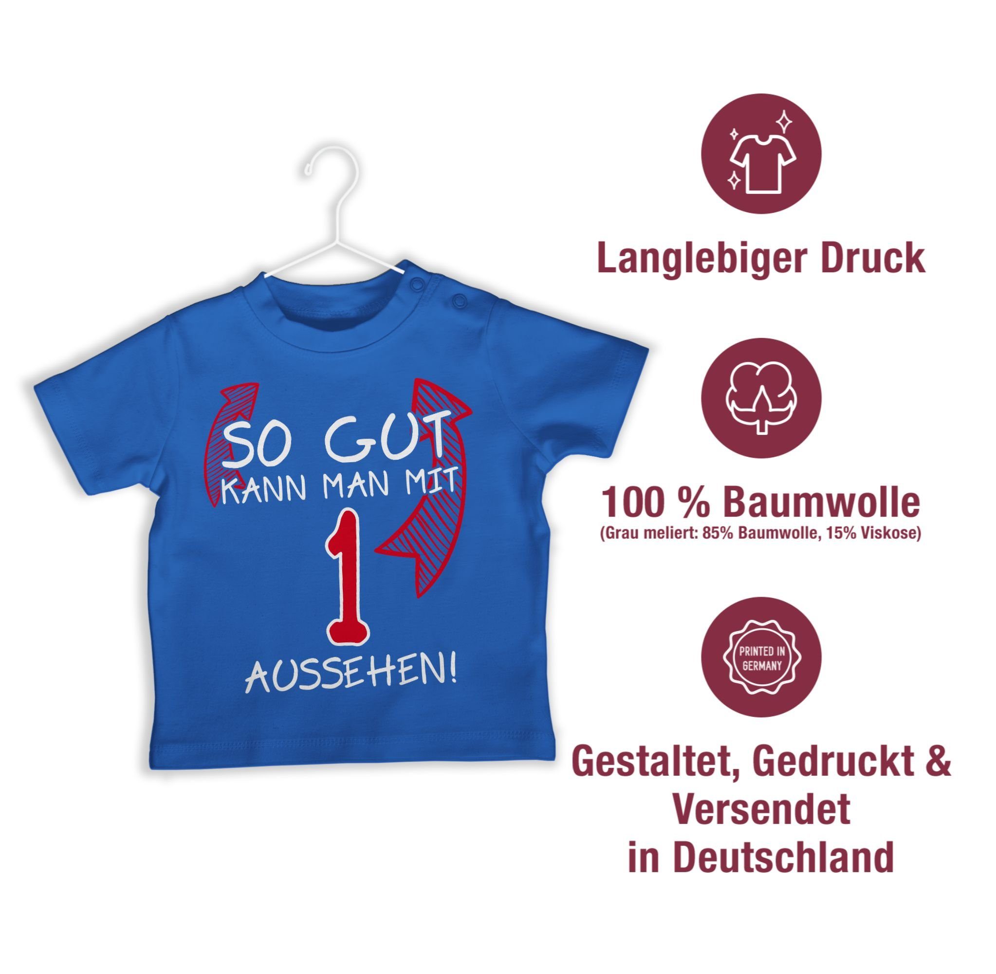 mit T-Shirt man kann Geburtstag Shirtracer aussehen 1. So 2 gut Royalblau eins