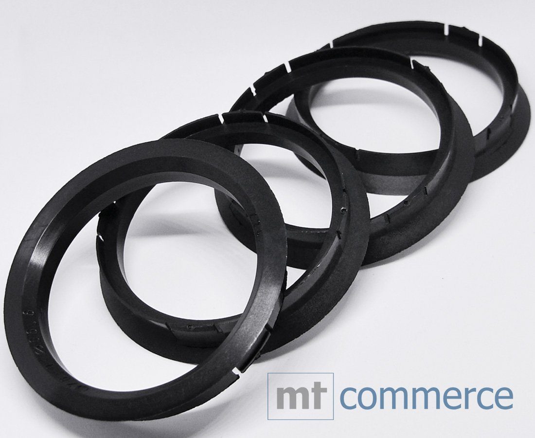 RKC Reifenstift 4X Ringe Zentrierringe schwarz 76,0 Maße: 66,6 Germany, in mm x Made Felgen