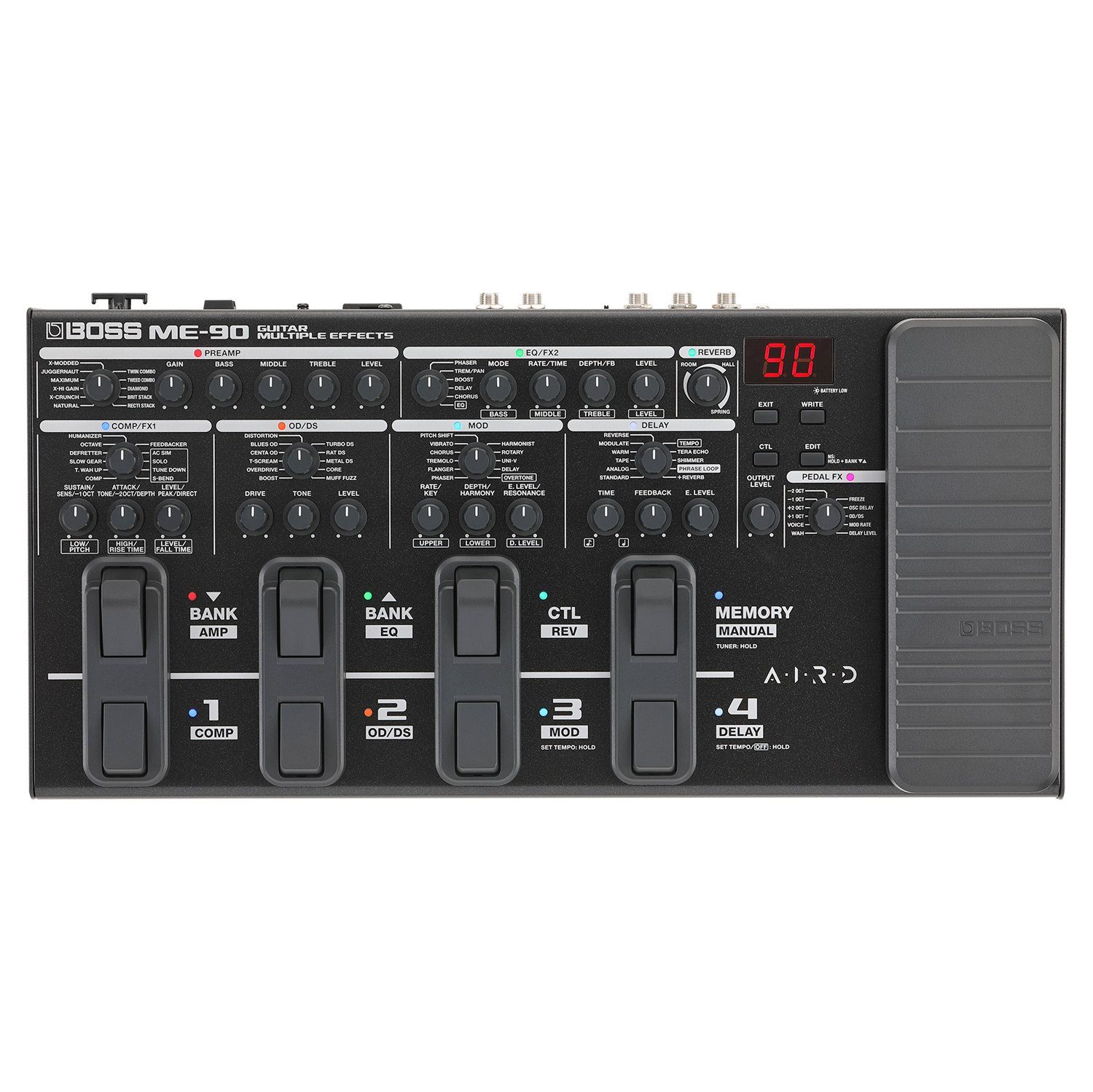 Boss by Roland E-Gitarre Boss ME-90 Multi-Effektgerät für Gitarre mit Netzteil, Effektgerät, Mit Netzteil, Effektgerät