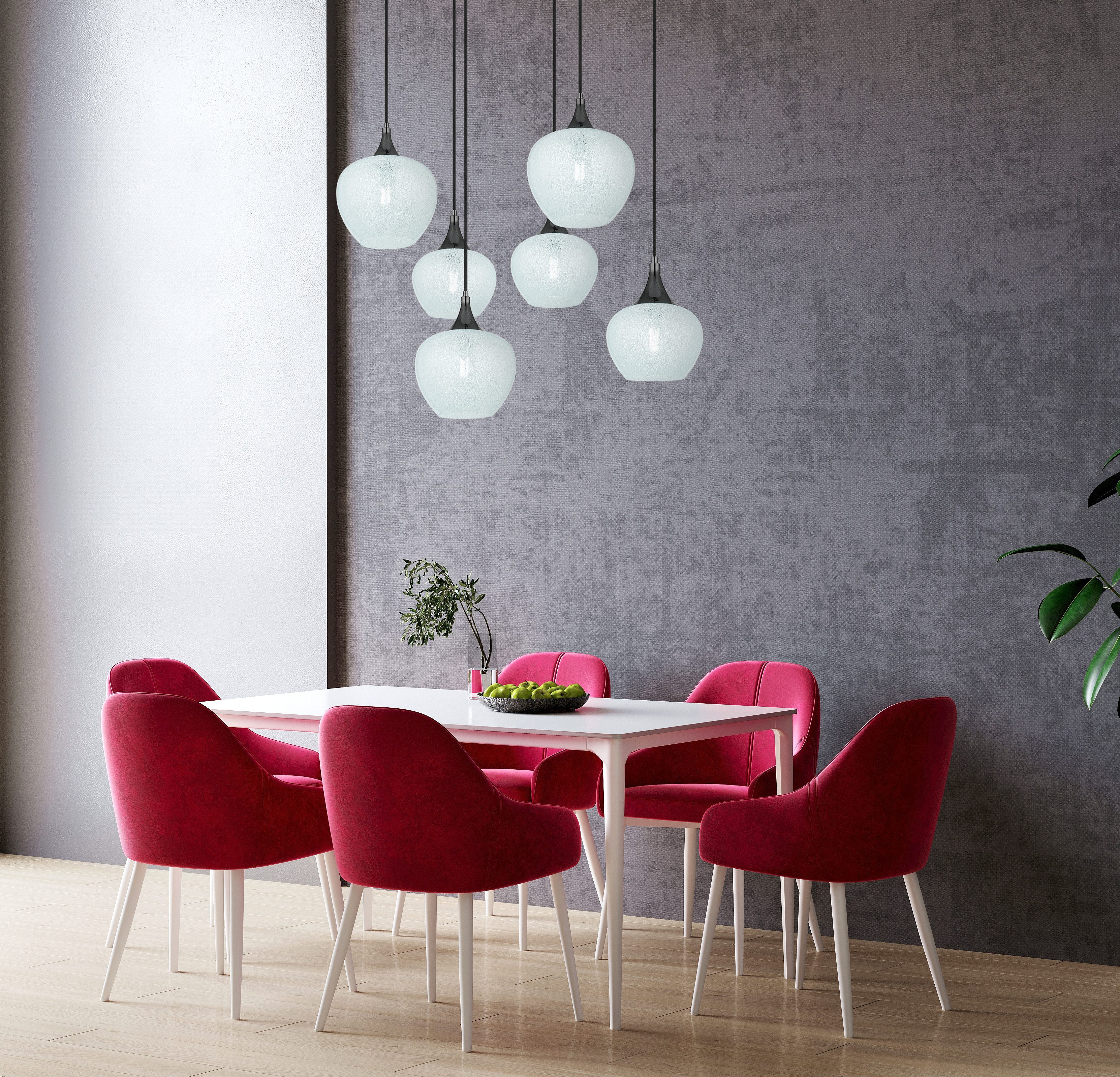 GLOBO LIGHTING Hängeleuchte MAXY, ohne Leuchtmittel, Hängelampe/Pendelleuchte/unterschiedliche Gläser