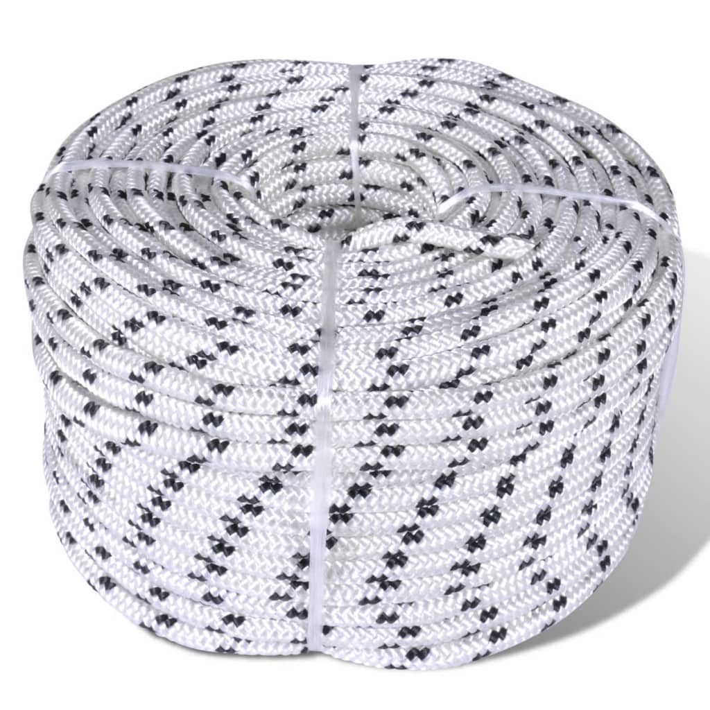 vidaXL Geflochtenes Tauwerk Bootsleine Polyester 14 mm x 50 m Seil (1-tlg)