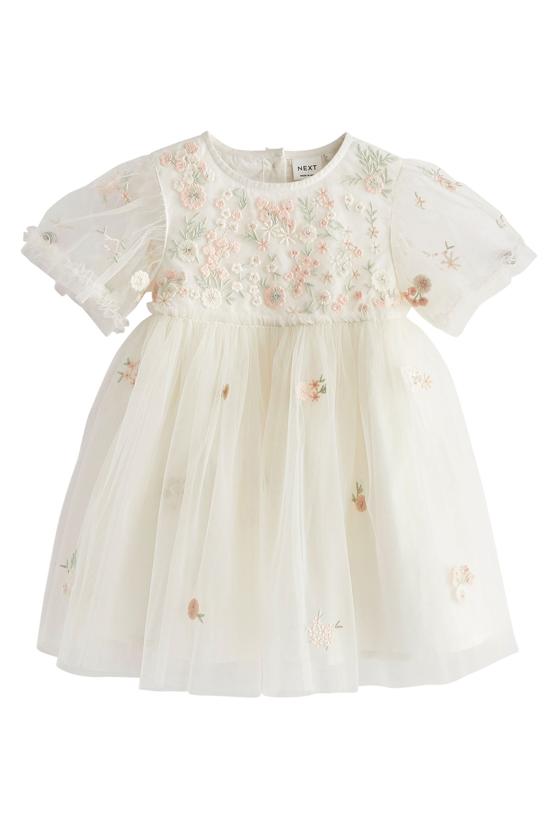 Next Partykleid Partykleid mit Stickerei und Mesh (1-tlg)