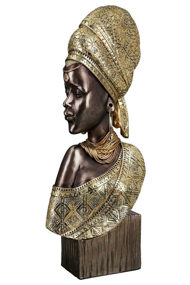 GILDE Afrikafigur Figur Shari (1 St), Maße: H. 42cm x B. 15cm x T. 7,5cm