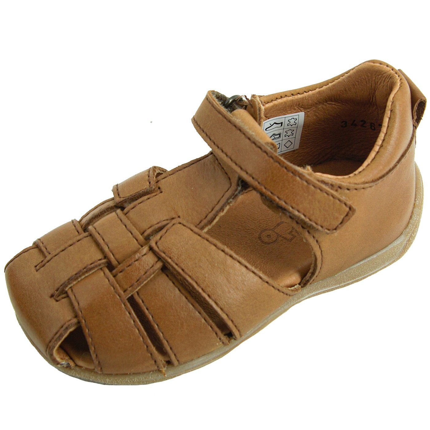 froddo® G2150168 Sandale aus Leder mit Klettverschluss Braun