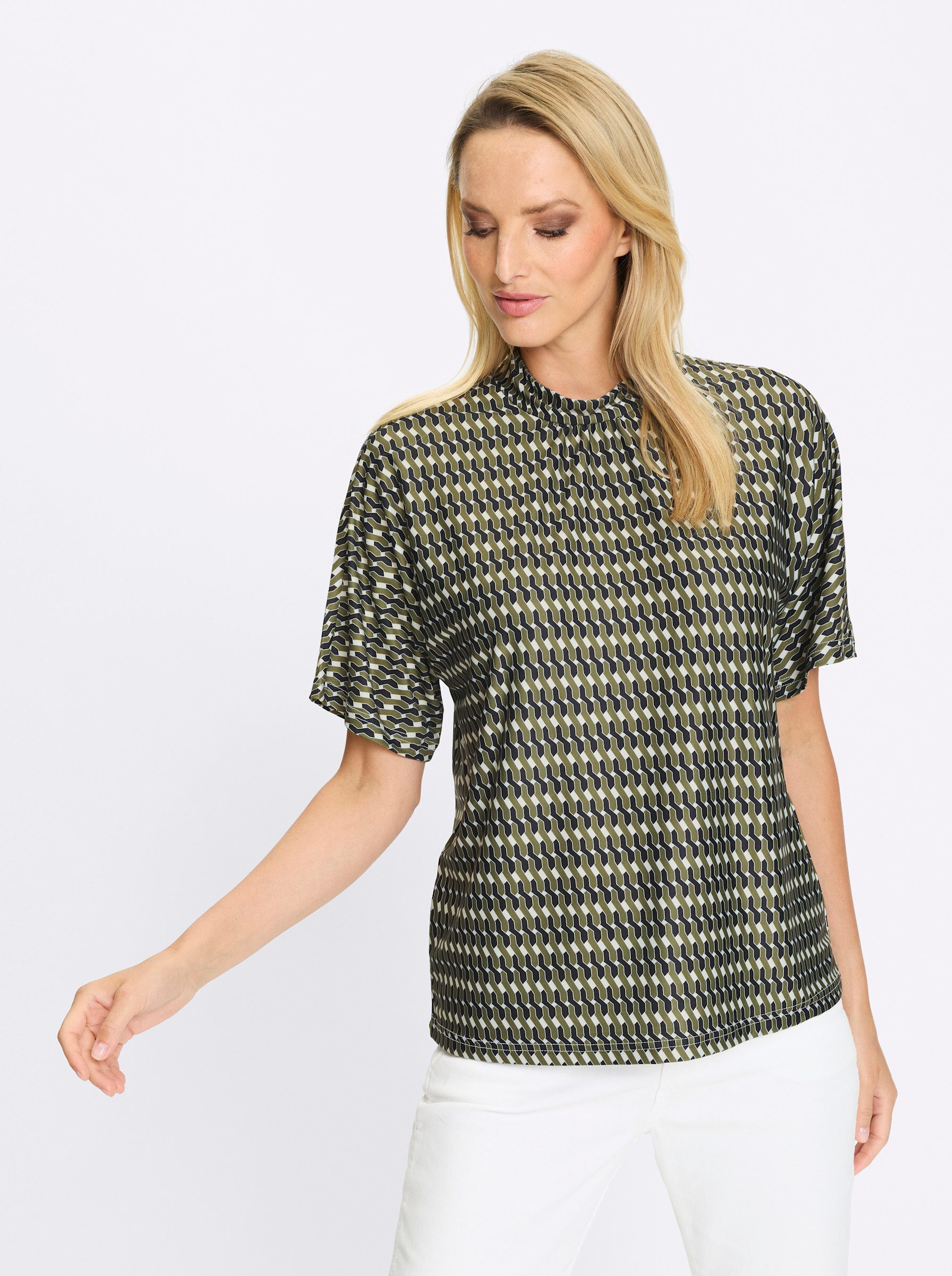 heine T-Shirt Shirtbluse Kurzarm