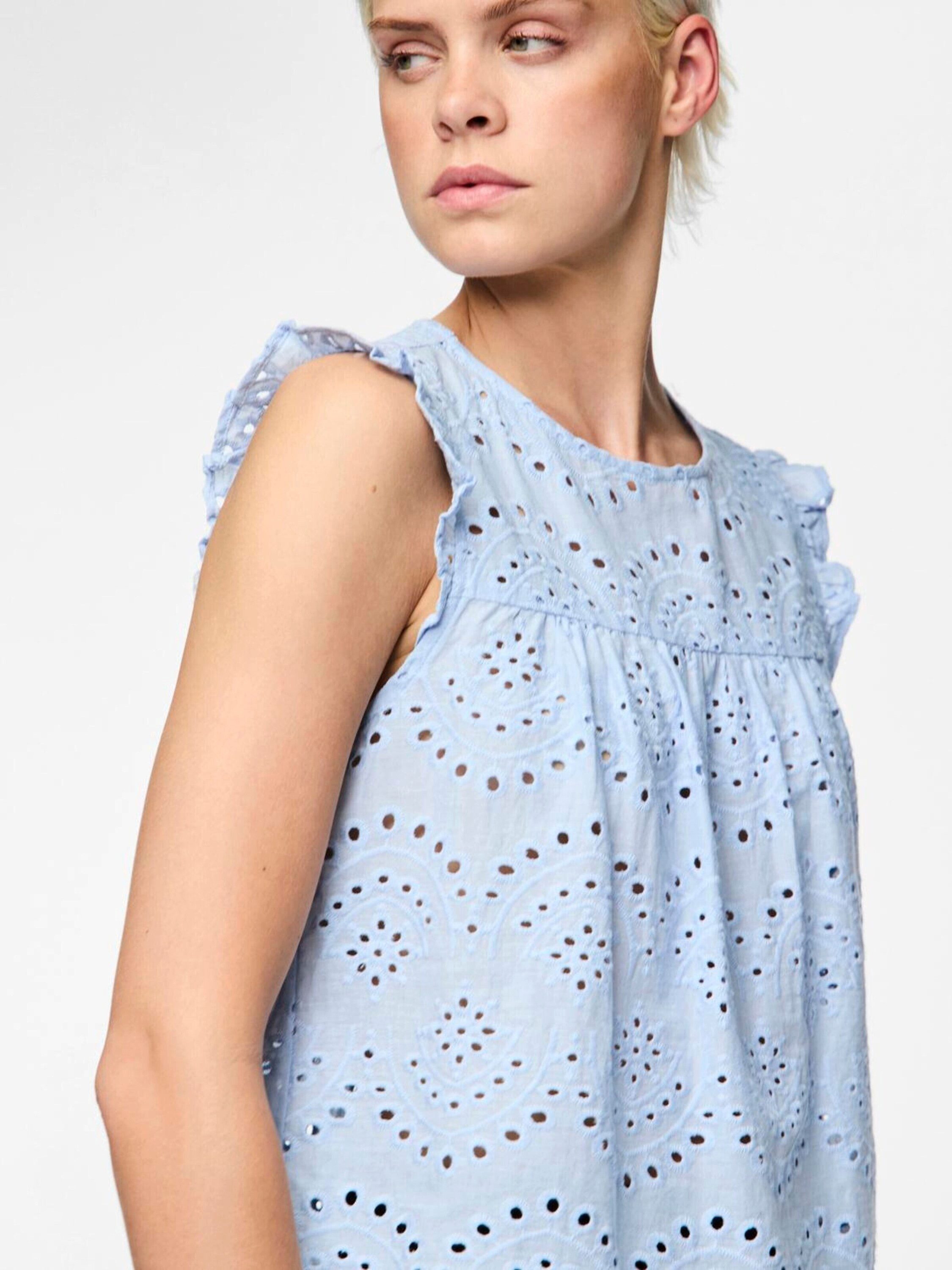 pieces Funktionsbluse VILDE (1-tlg) Lochmuster