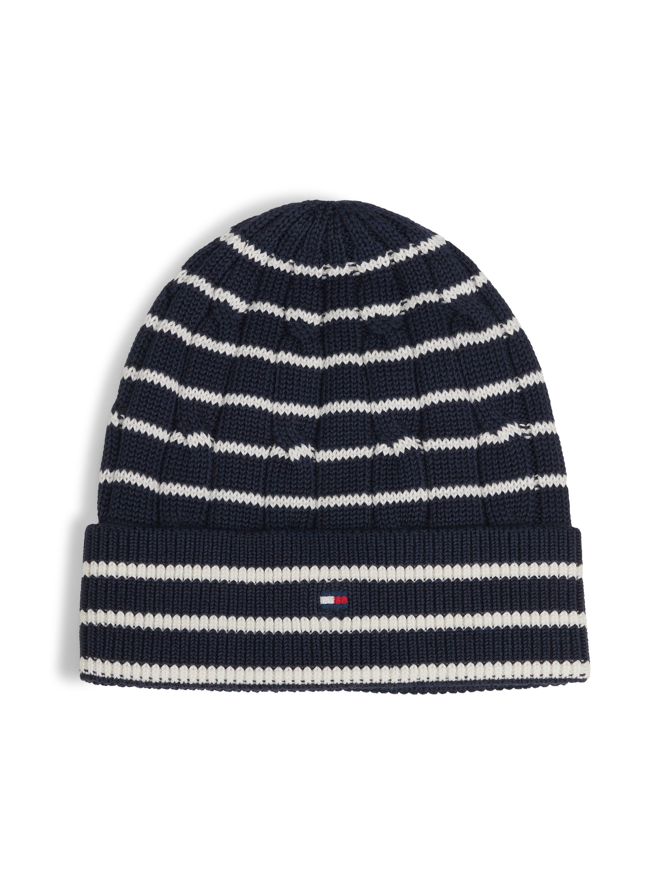 Tommy Hilfiger Beanie ESSENTIAL CABLE BEANIE Regular fit mit Markenlogo