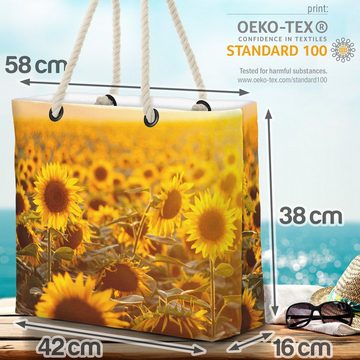 VOID Strandtasche (1-tlg), Sonnenblumen Feld Sommer Blumen öl sonnenblumenöl blumen blumenwiese