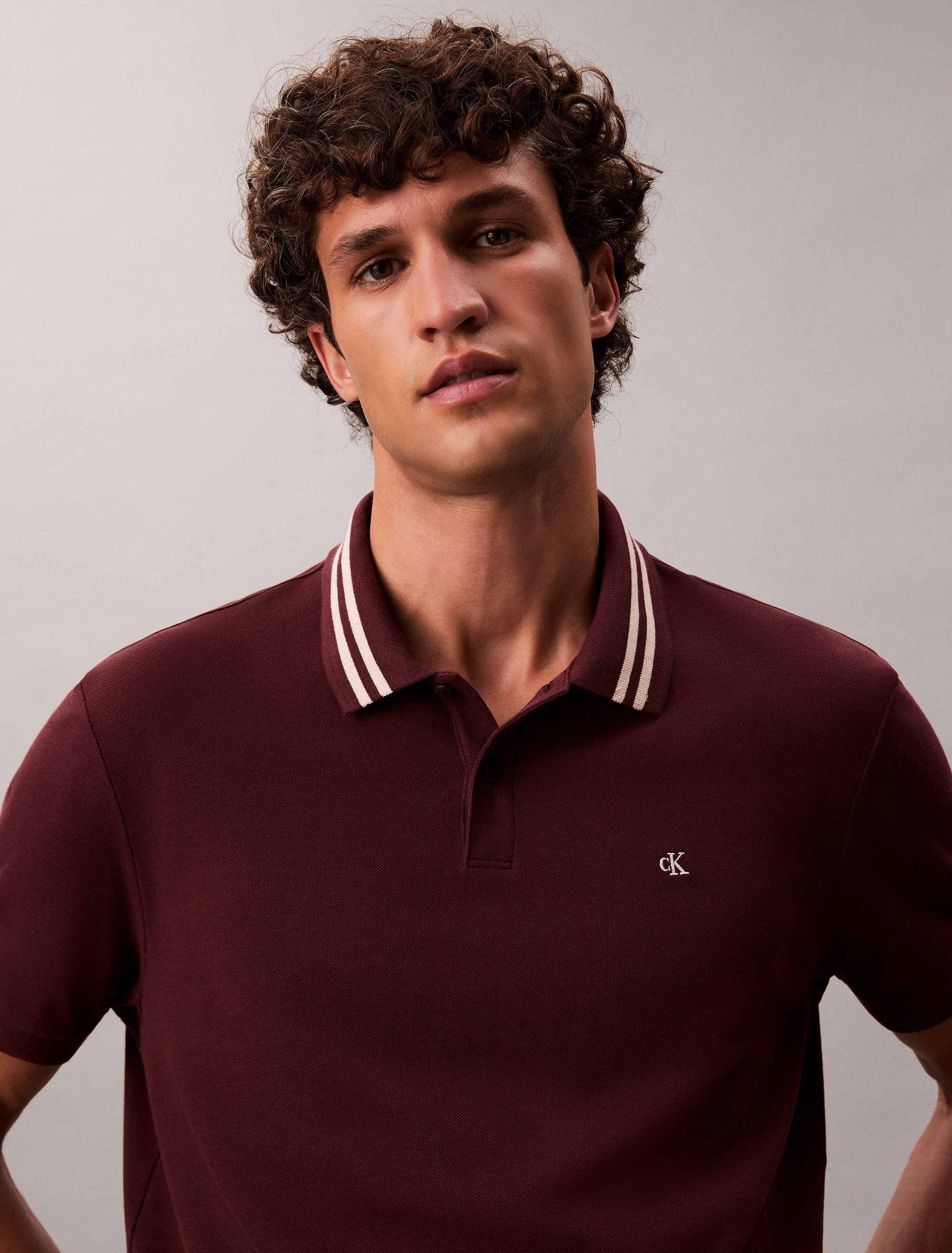 Calvin Klein Jeans Poloshirt SS CSL PQ CLSSC TPPD Mit Rundhalsausschnitt