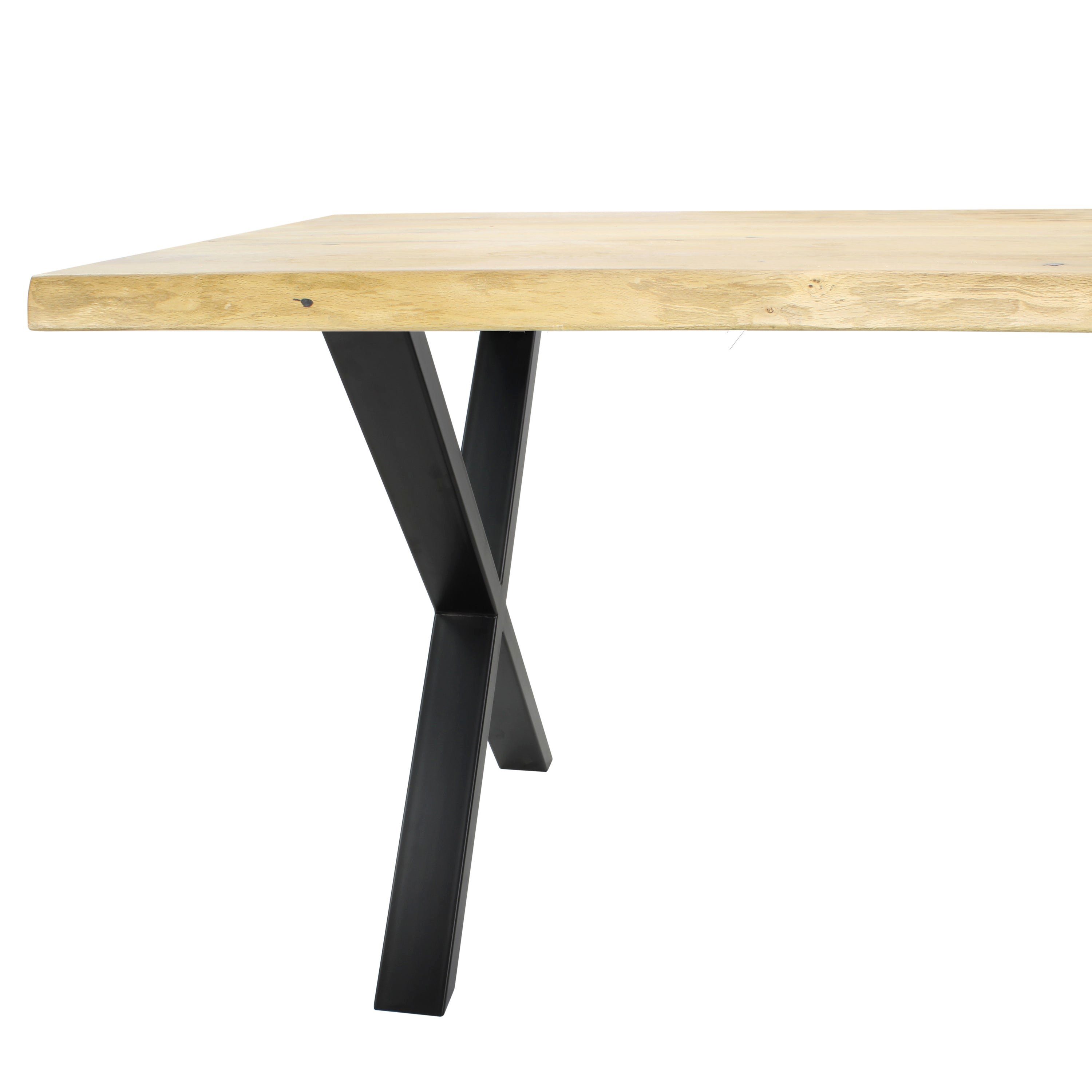 Natural Goods Berlin Möbelkufe X-FORM, (2-St), Tischkufen, B40 x H42cm (Sitzbank / Couchtisch), Schwarz