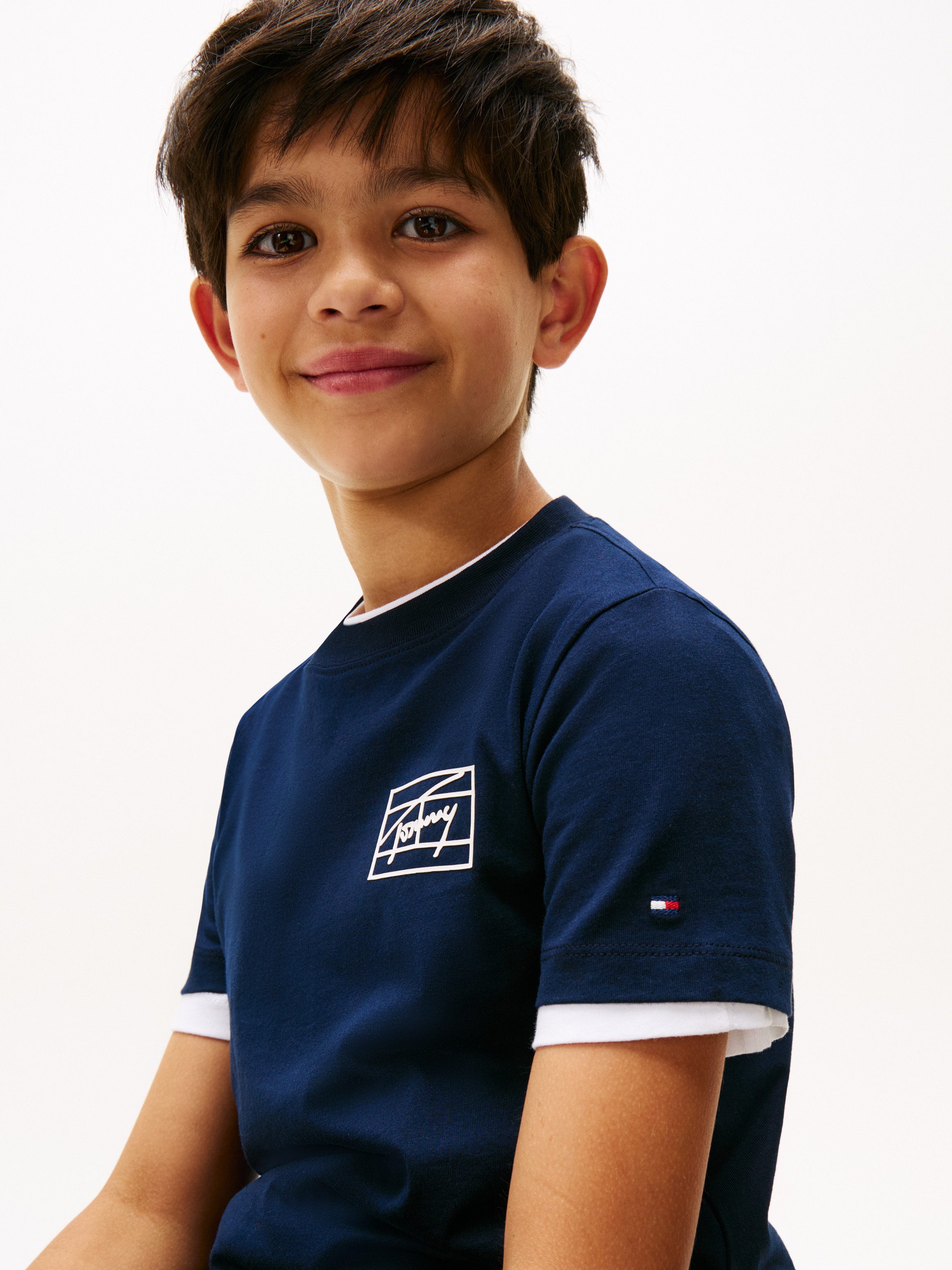 Tommy Hilfiger T-Shirt VARSITY PRINT TEE SS Kinder bis 16 Jahre