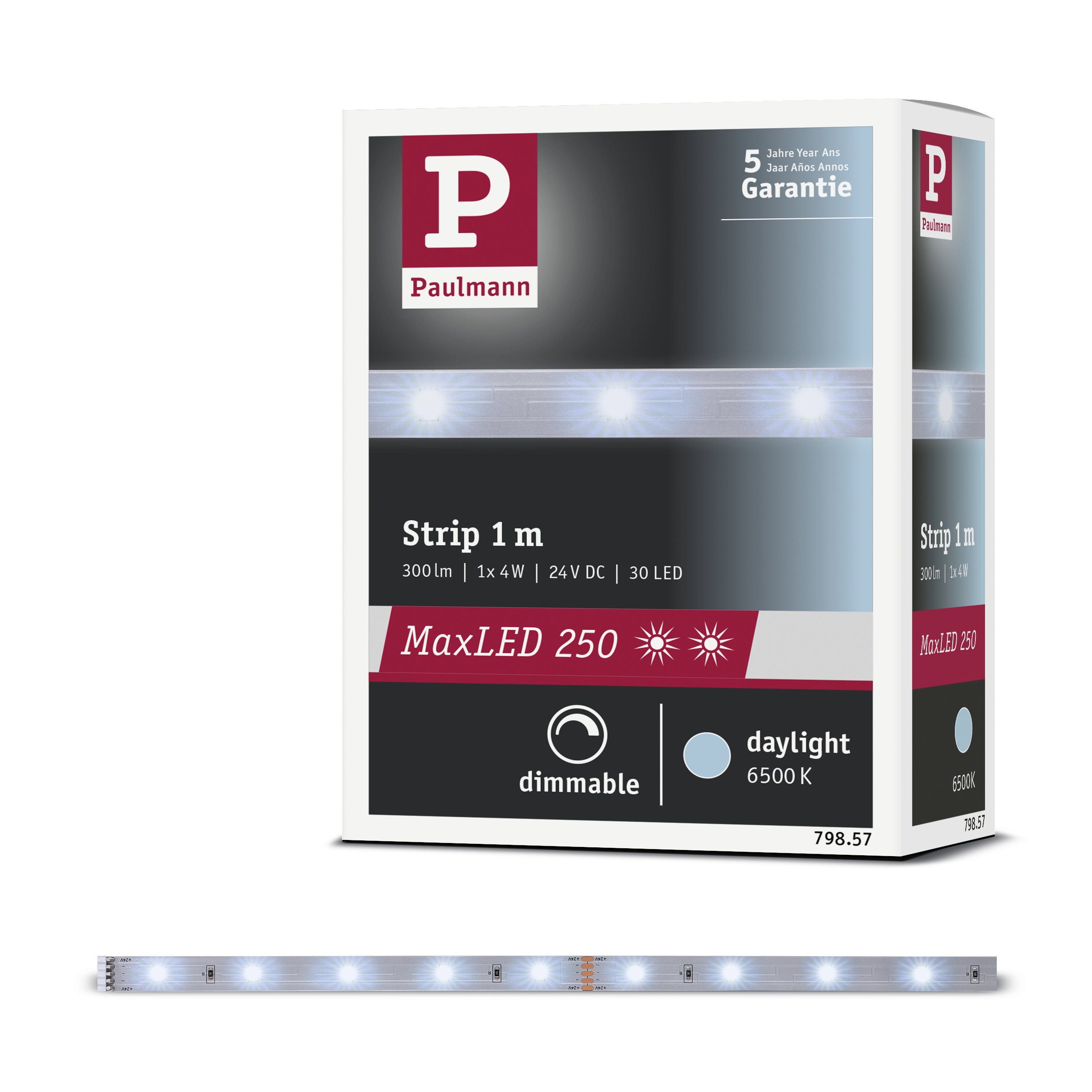 Paulmann LED Stripe MaxLED 250 LED Strip Erweiterung 1m 6500K 4W 300lm/m 6500K