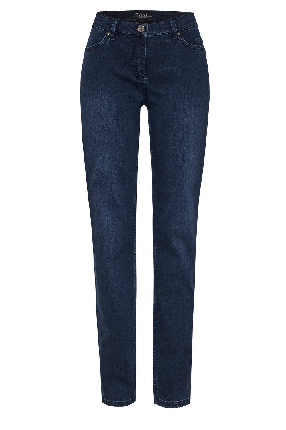 TONI Regular-fit-Jeans Perfect Shape dark blue Straight used