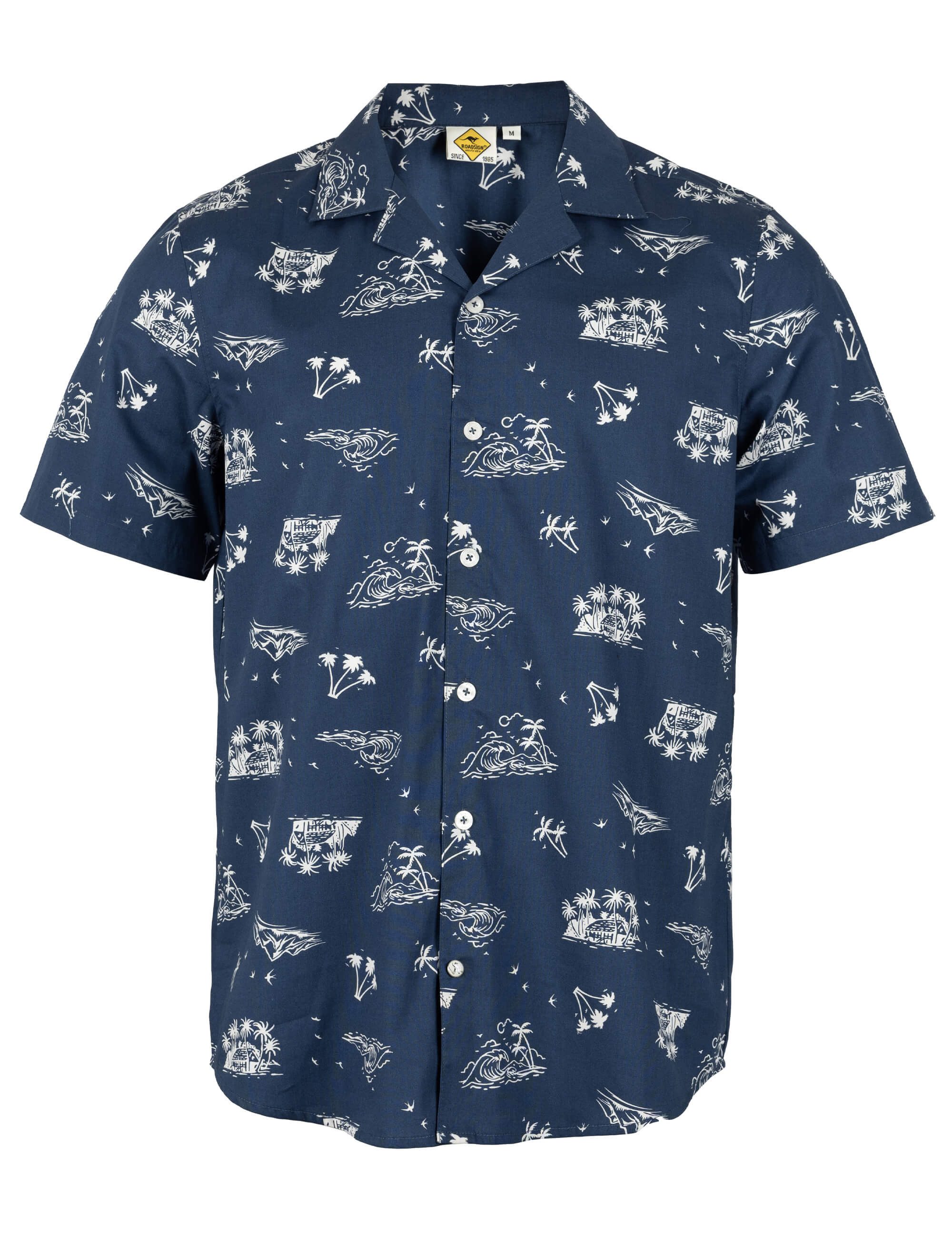 ROADSIGN australia Kurzarmhemd Voyage (1, 1-tlg., 1) luftiges Design aus reiner Baumwolle mit kurzem Arm