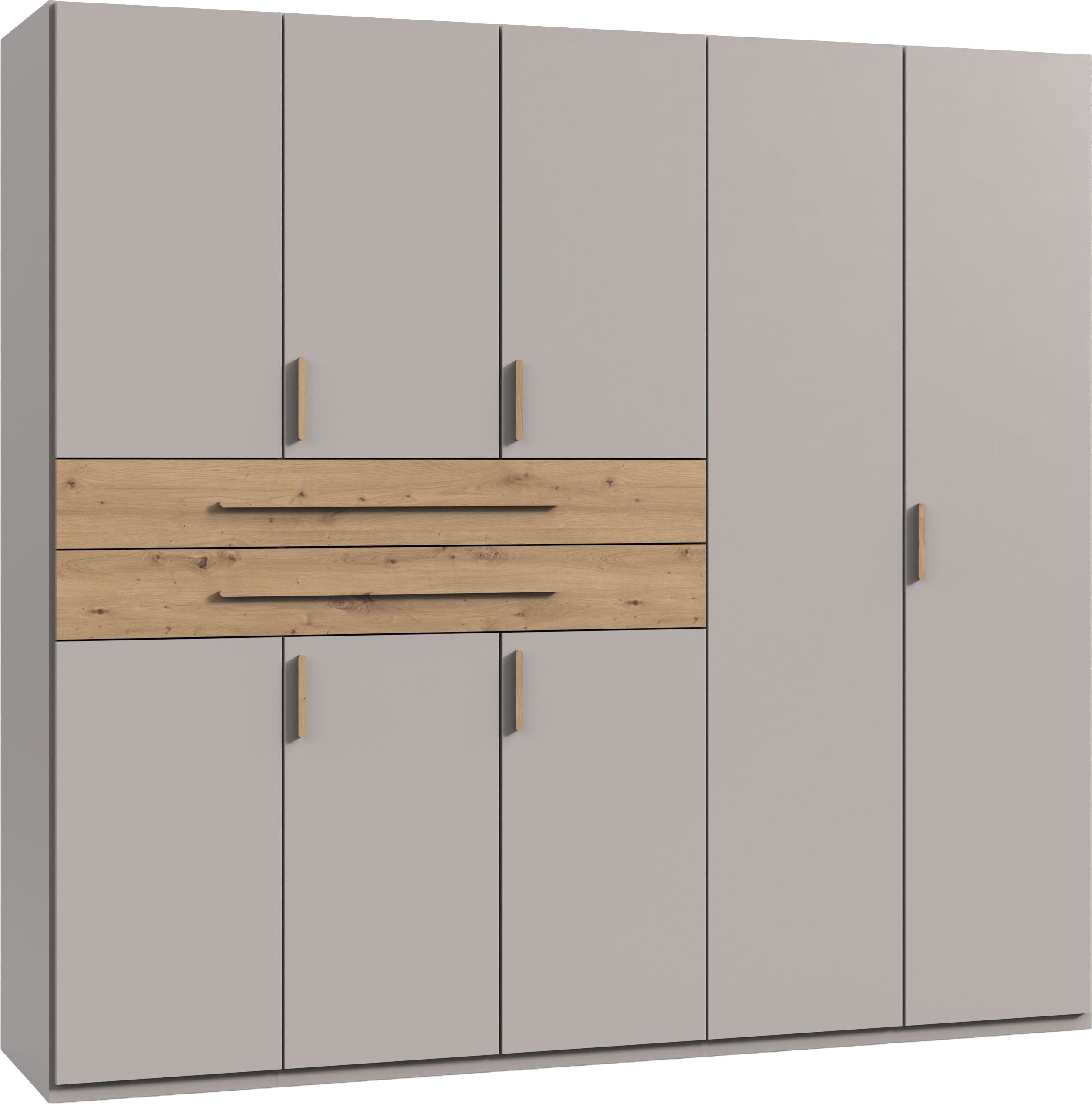 Wimex Drehtürenschrank Digit Kleiderschrank wahlweise mit oder ohne Spiegel (Schlafzimmer Schrank Bestseller im modernem Design) erhältlich in den Breiten 225cm oder 270cm (mit 8 oder 10 Türen)