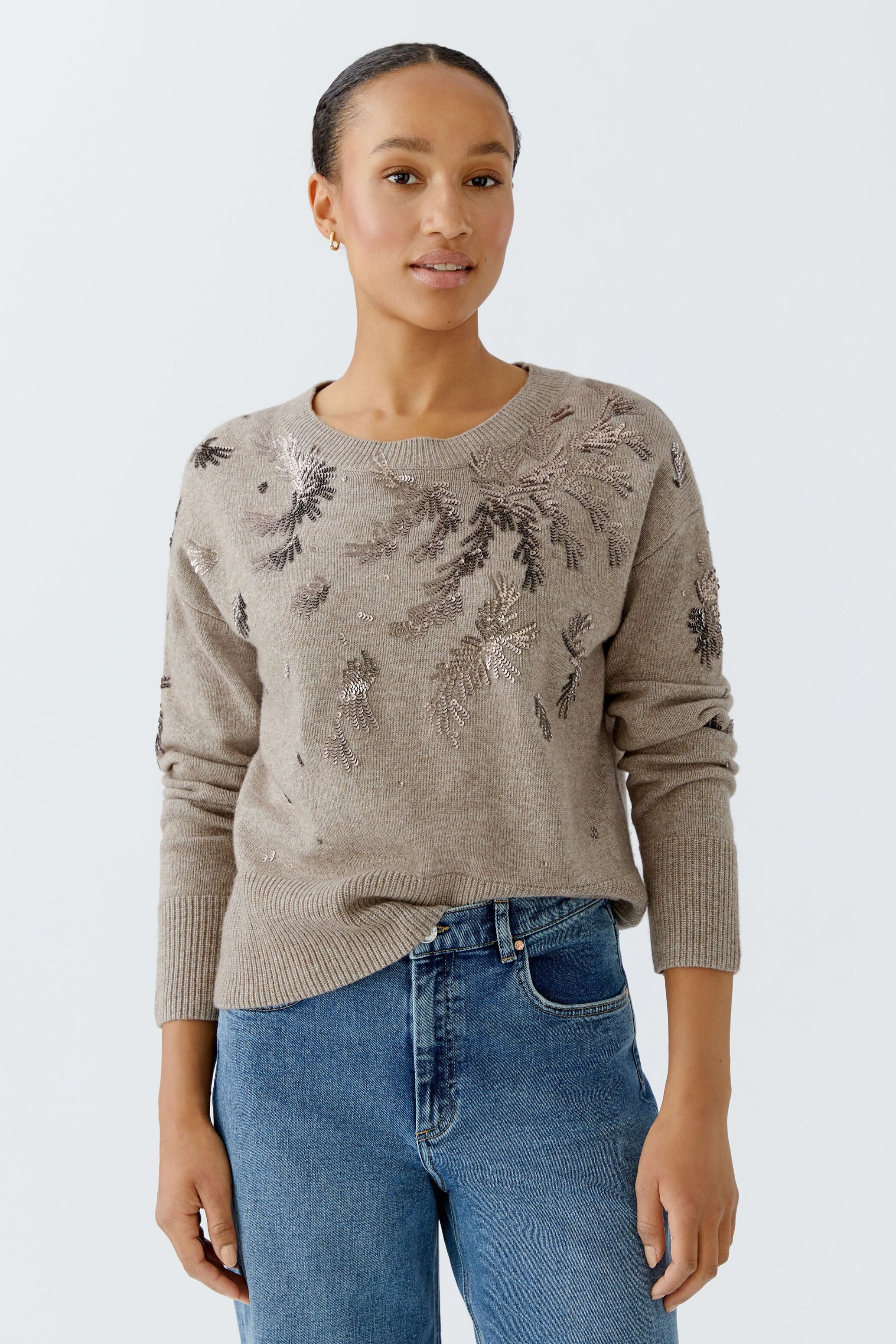 Oui Rundhalspullover Pullover günstig online kaufen