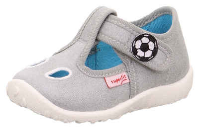 Superfit SPOTTY WMS: mittel Hausschuh Klettschuh, Kindergarten Schuh mit cooler Verzierung