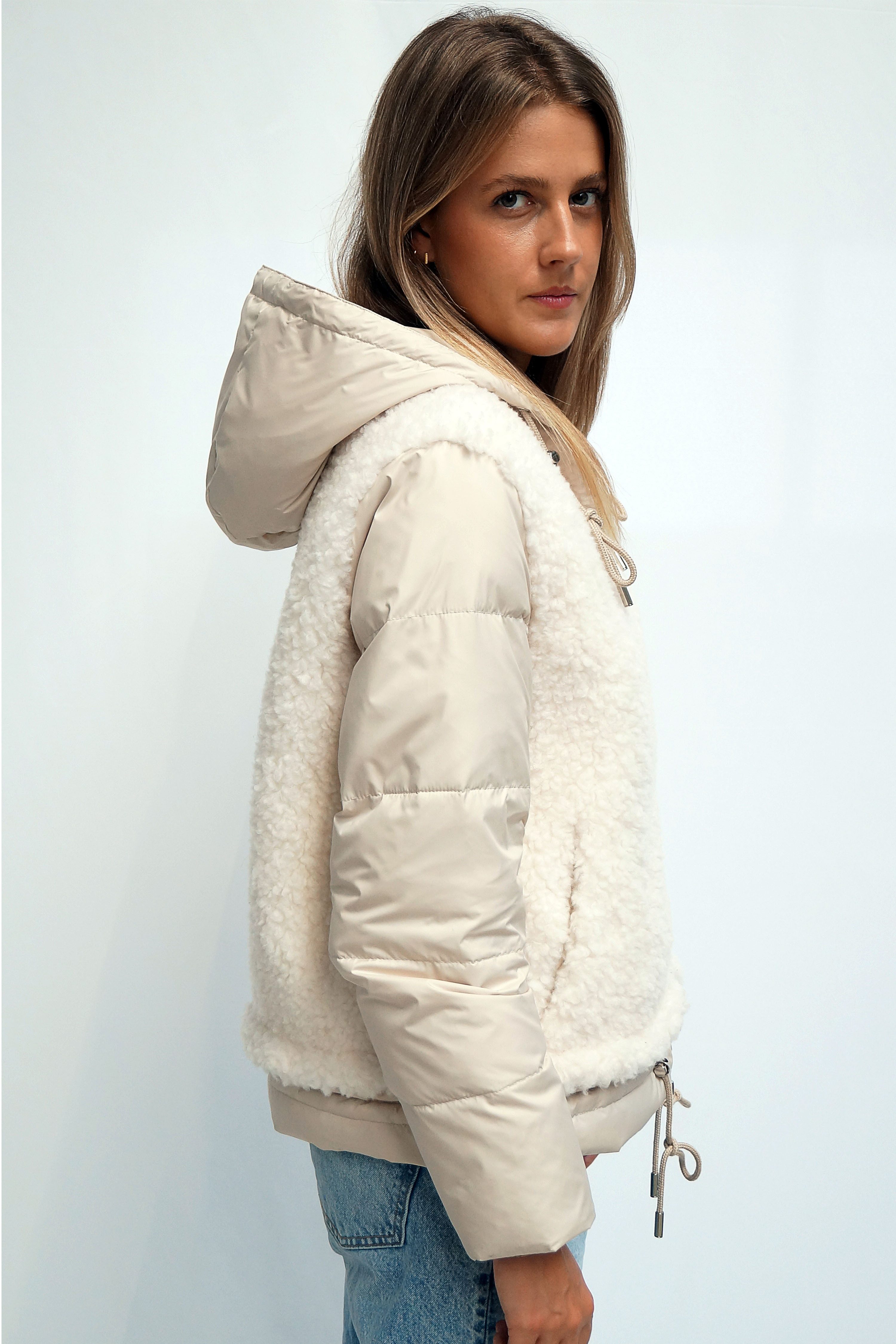 FUNK since 1776 Steppjacke mit Wolle und Kapuze