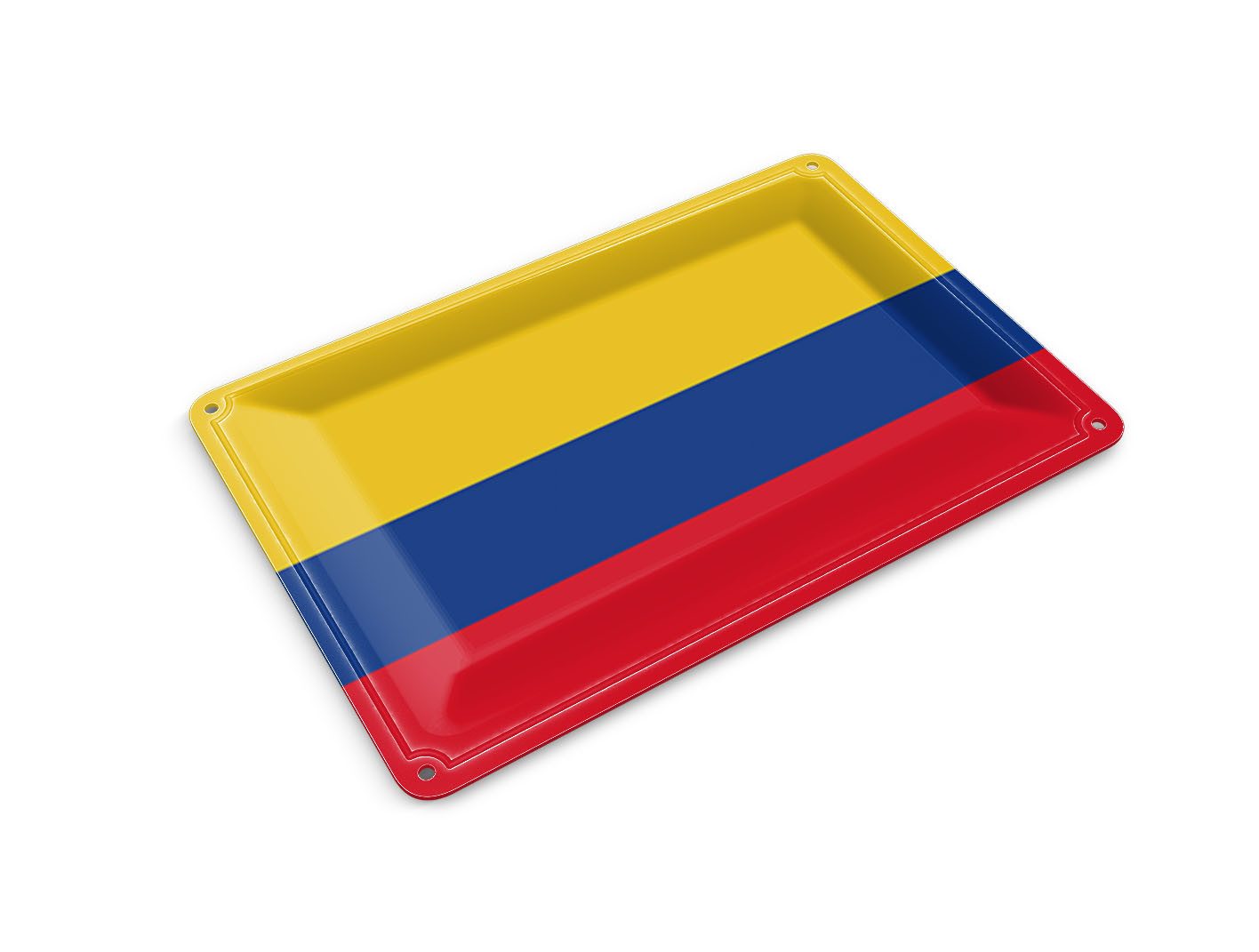 Femer GmbH Postkarte Flagge Kolumbiens 14x10 cm Flag of Colombia, unfrankiert