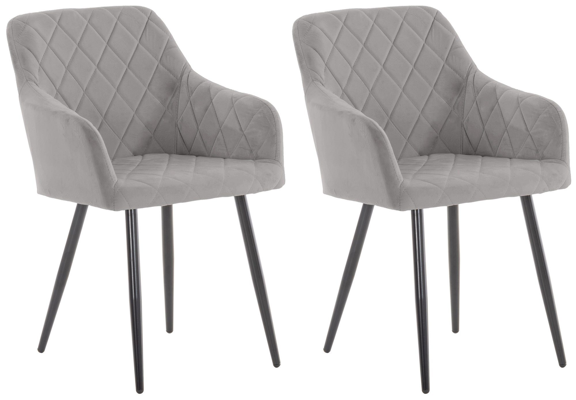 CLP Esszimmerstuhl Shila (2er Set), Samt günstig online kaufen