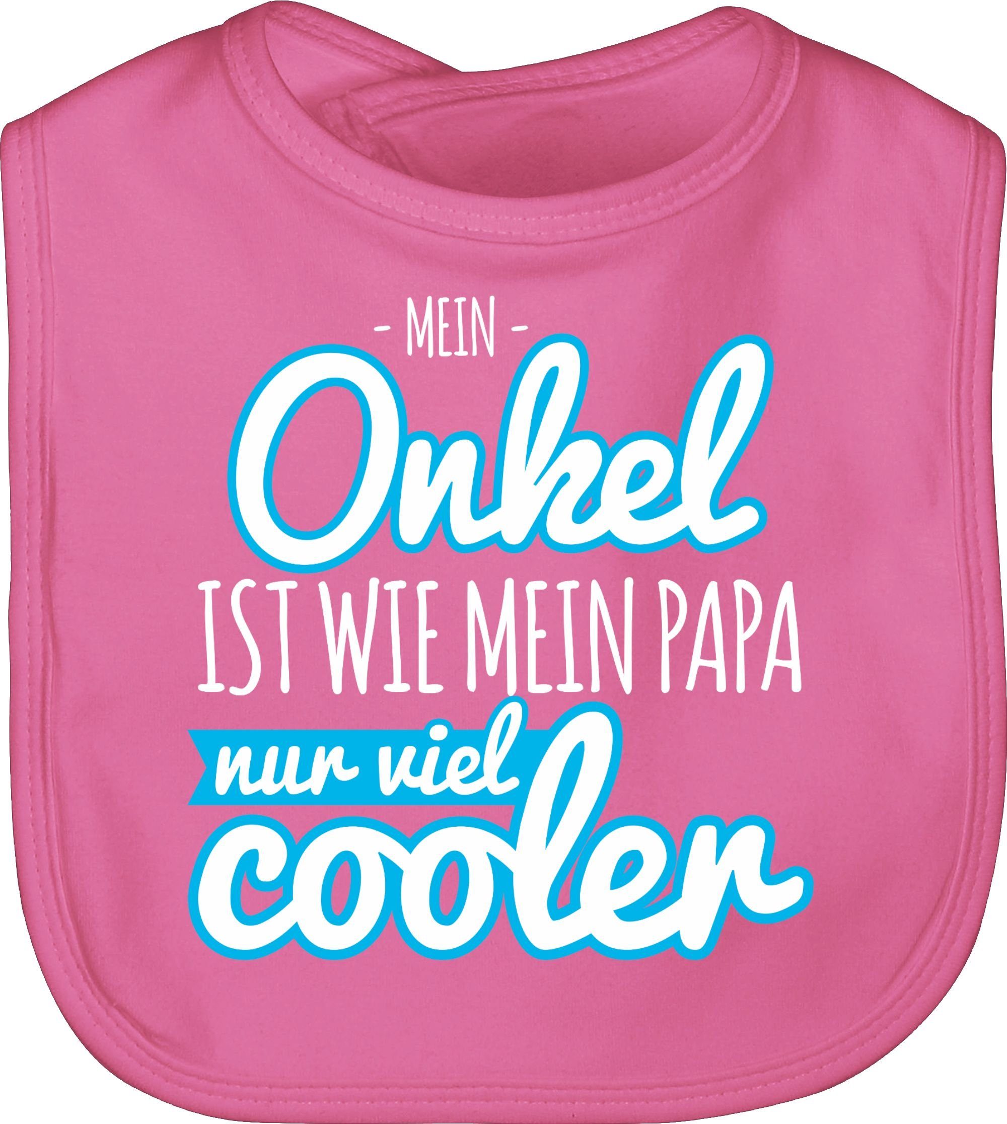 Lätzchen Mein Onkel ist wie mein Papa nur viel cooler blau