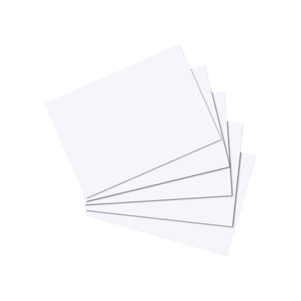 Herlitz Karteikarten 100 Herlitz Karteikarten DIN A8 / blanko / Farbe: weiß