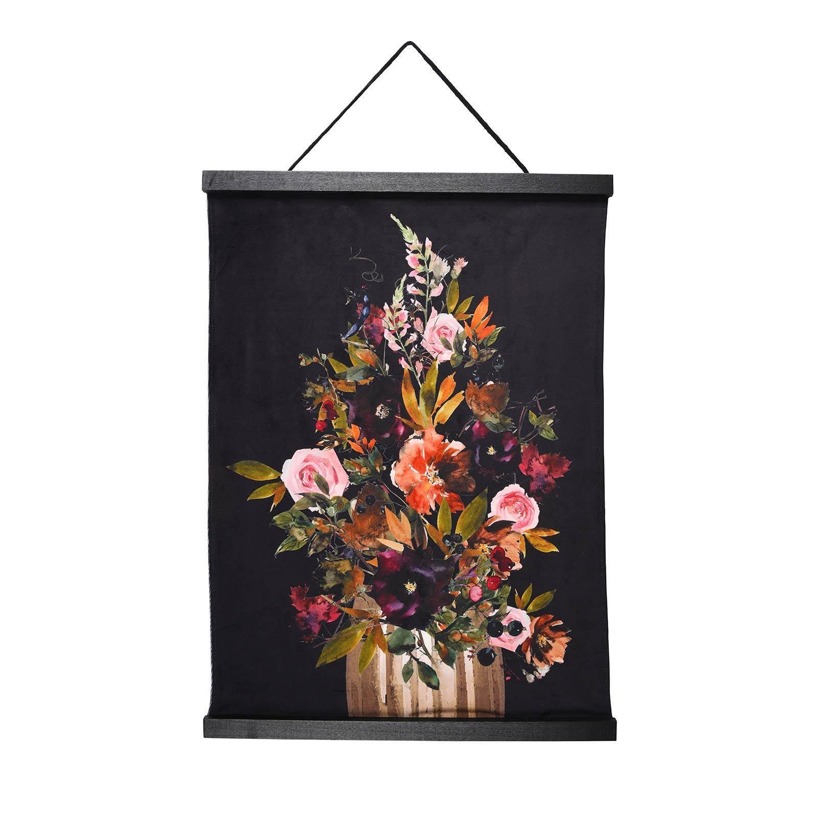 Flowers Vintage Stück Deko-Wandbehang 1 Pappelholz, Polyester, 70 Zentimeter, B aus 1 H Dekoobjekt (Packung, Zentimeter 50 St., Deko-Wandbehang), Depot