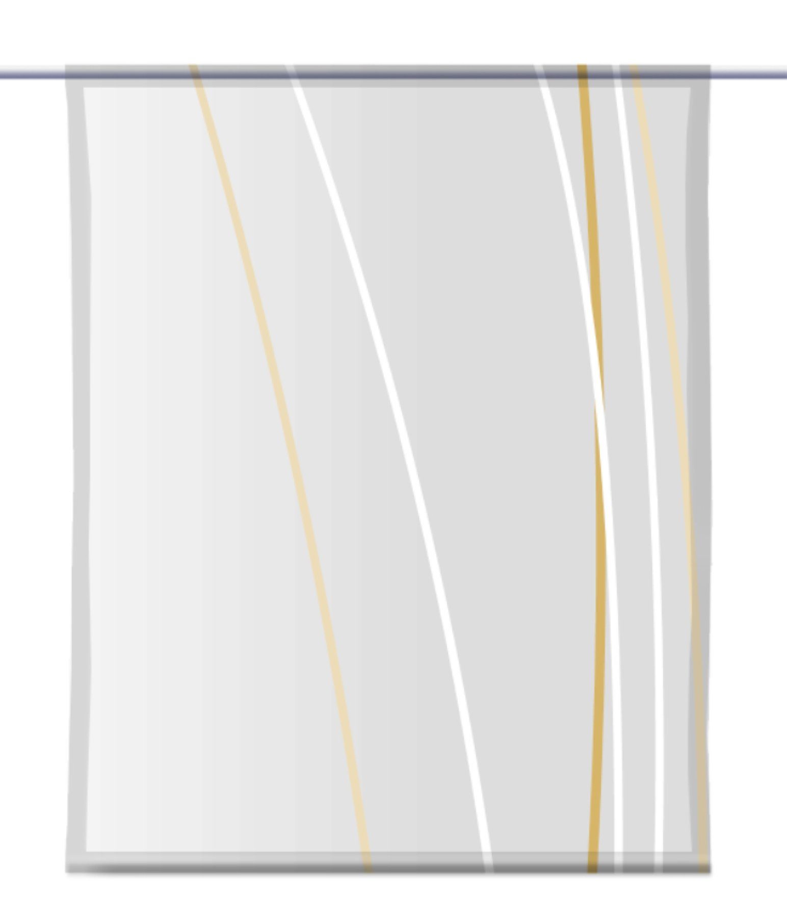 Scheibengardine Linea eckig greygold - B-line, rechts dark gardinen-for-life Scheibenhänger vario