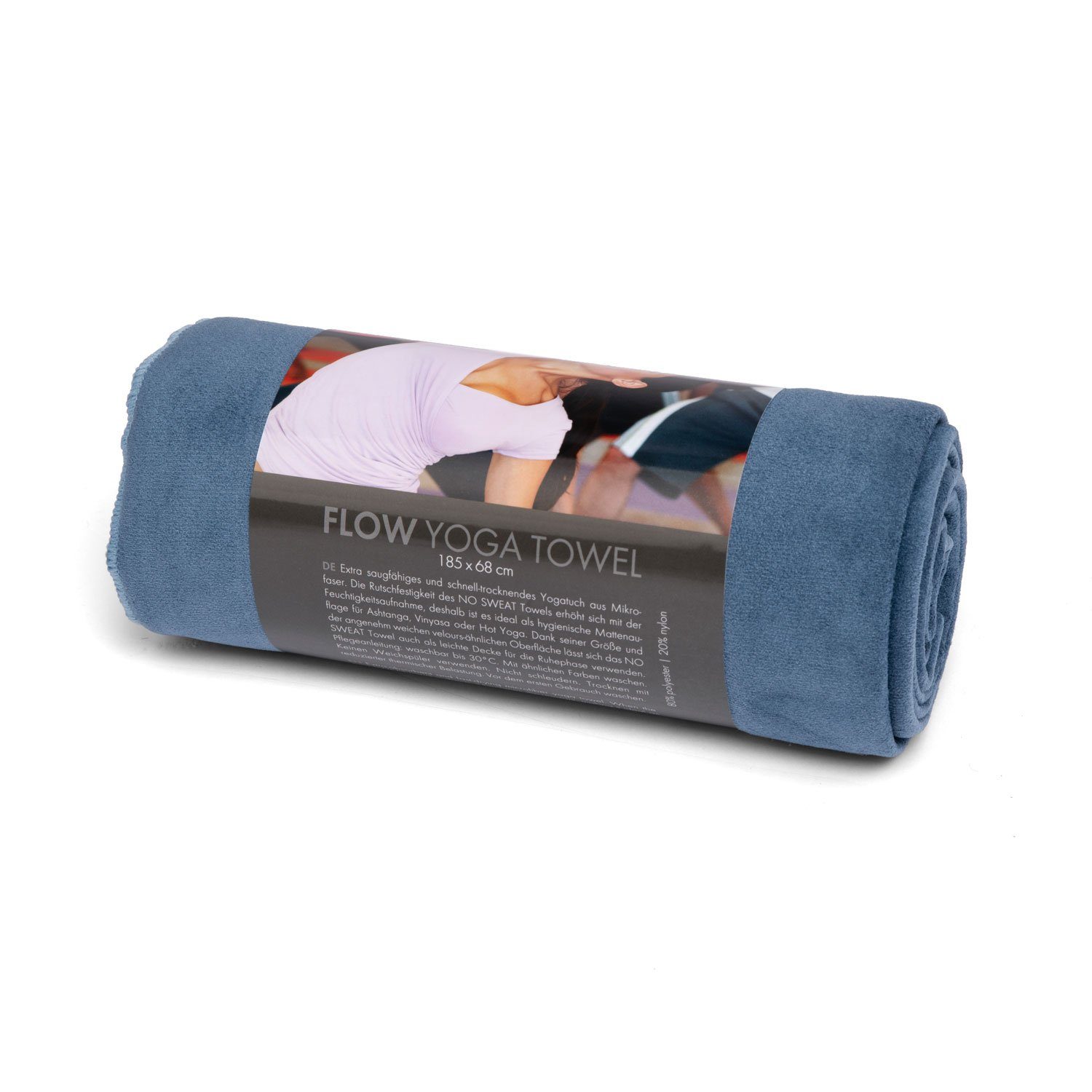 bodhi Sporthandtuch Yogamattenauflage FLOW Towel L moonlight blue – Bild 4 von 5