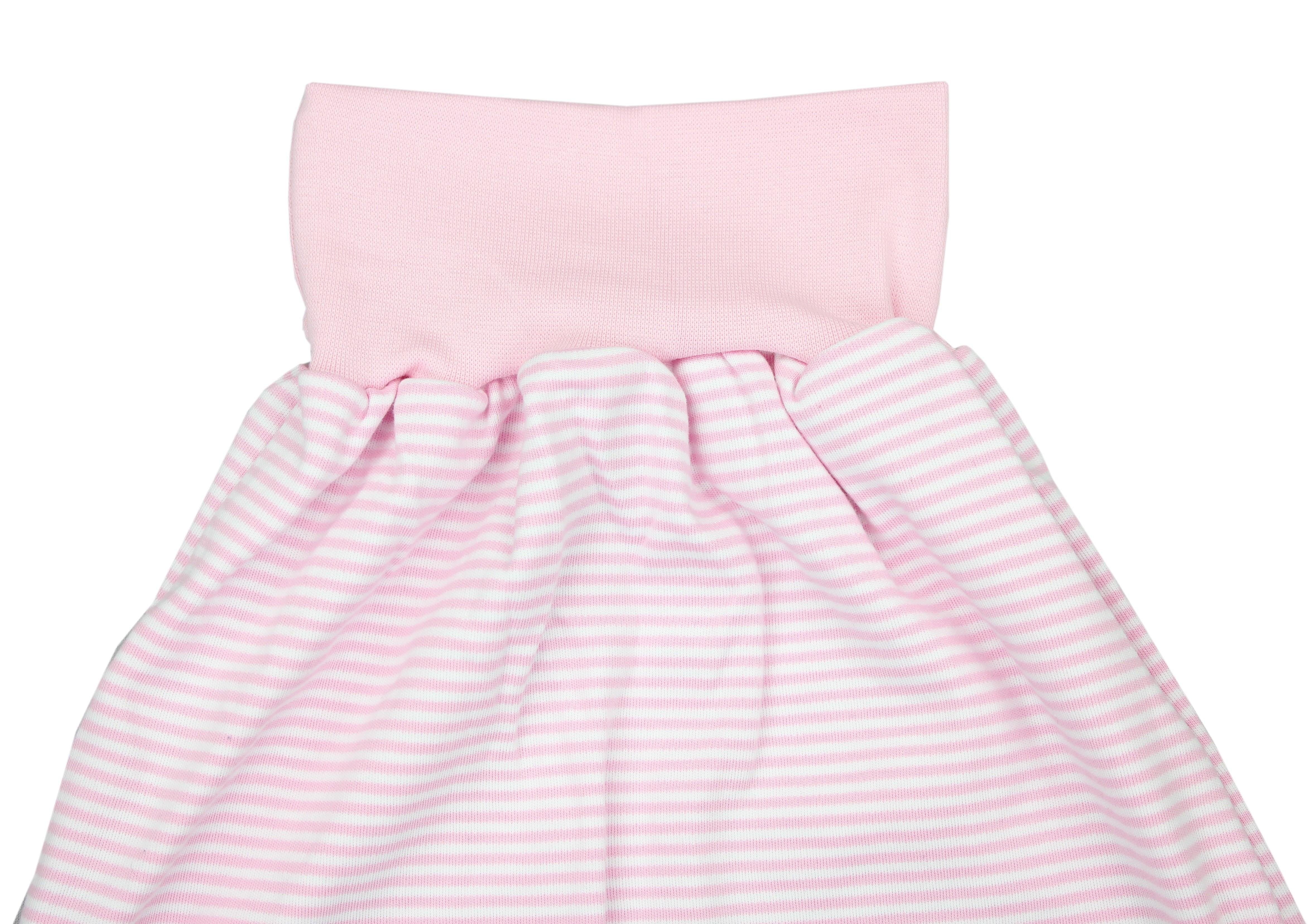 Babyschlafsack breitem Rosa TupTam Unisex Strampelsack Unwattiert mit TupTam Baby Streifenmuster Bund