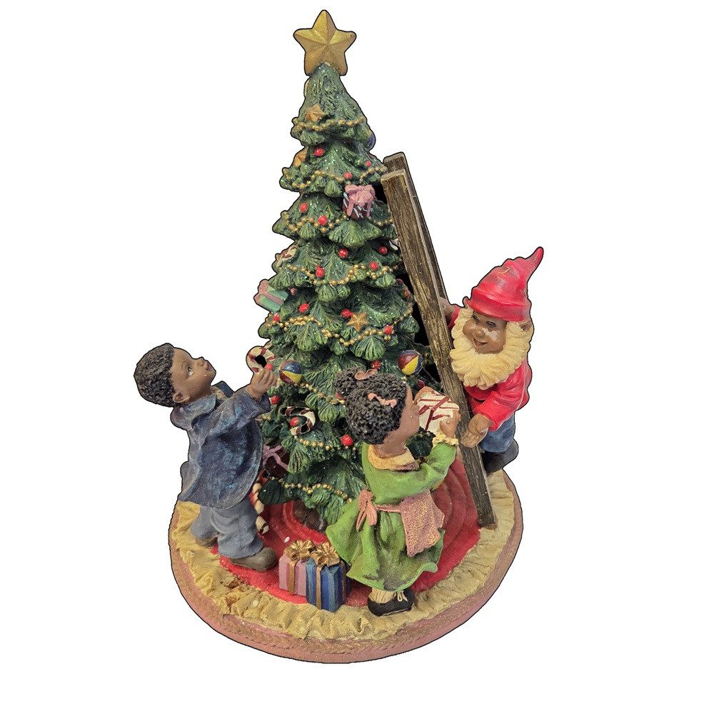 Best Season Weihnachtsfigur 1300 Weihnachtsbaum mit Weihnachtsmann 21x16cm aus Polyresin