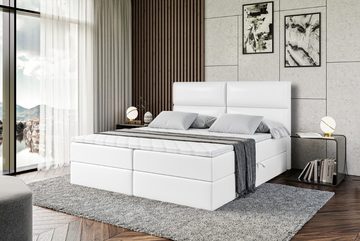 ALTDECOR Boxspringbett BOXI3 (Multipocket-Matratze H4, H3 Matratze Bonellfederung, Topper, Kopfteil)