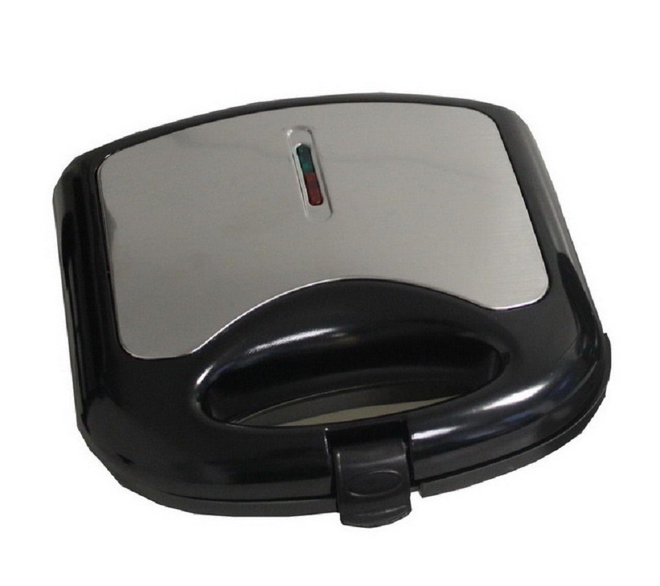 DESKI Sandwichmaker Sandwichtoaster, 750 W, Thermostatgesteuertes Heizelement - Antihaftbeschichtung