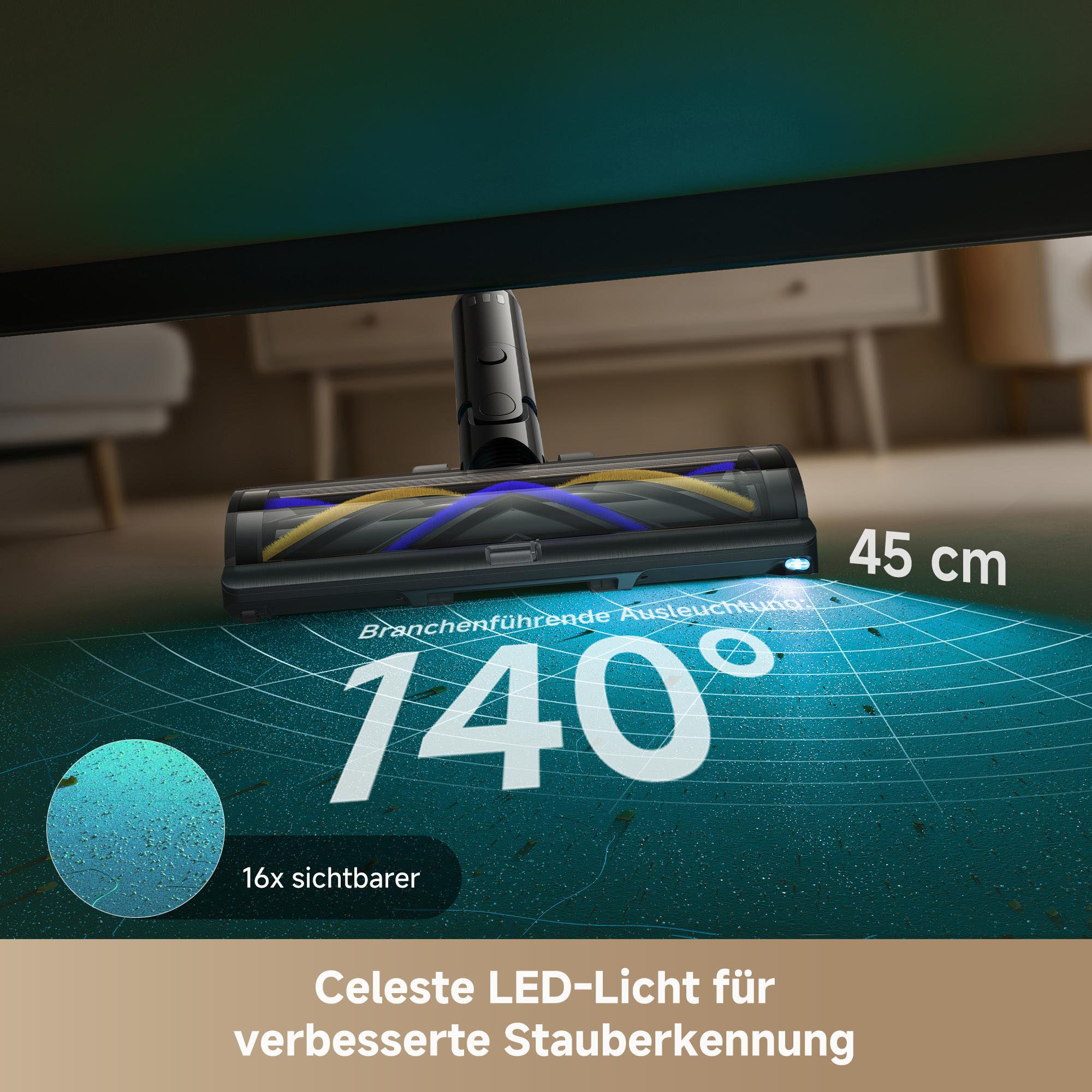 Dreame Akku-Stielstaubsauger Z30 Pro Aqua, 855 W, beutellos, Nass-Trocken, Selbstreinigung, Heißlufttrocknung