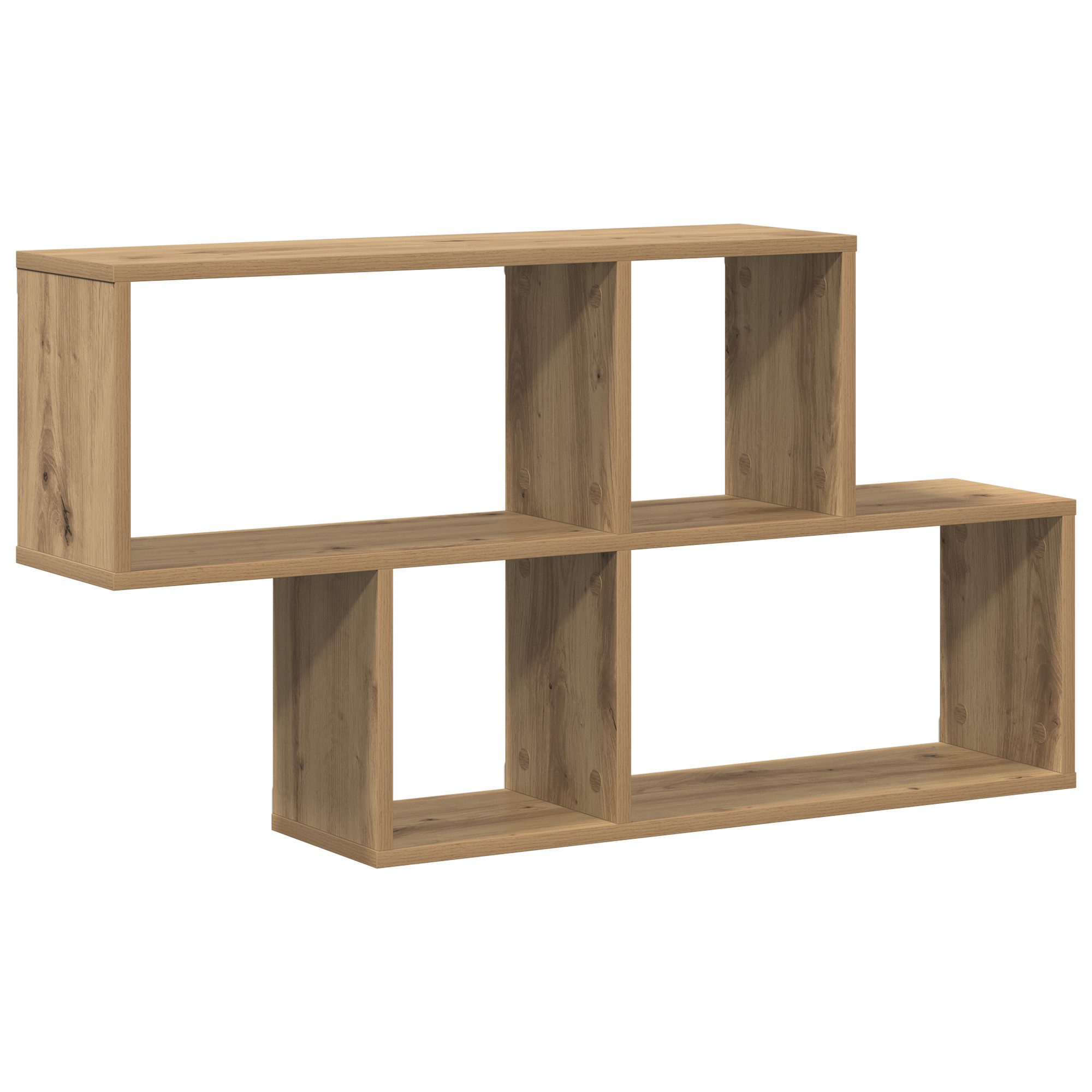 vidaXL Regal Wandregal Eichenholz 100x20x53 cm günstig online kaufen