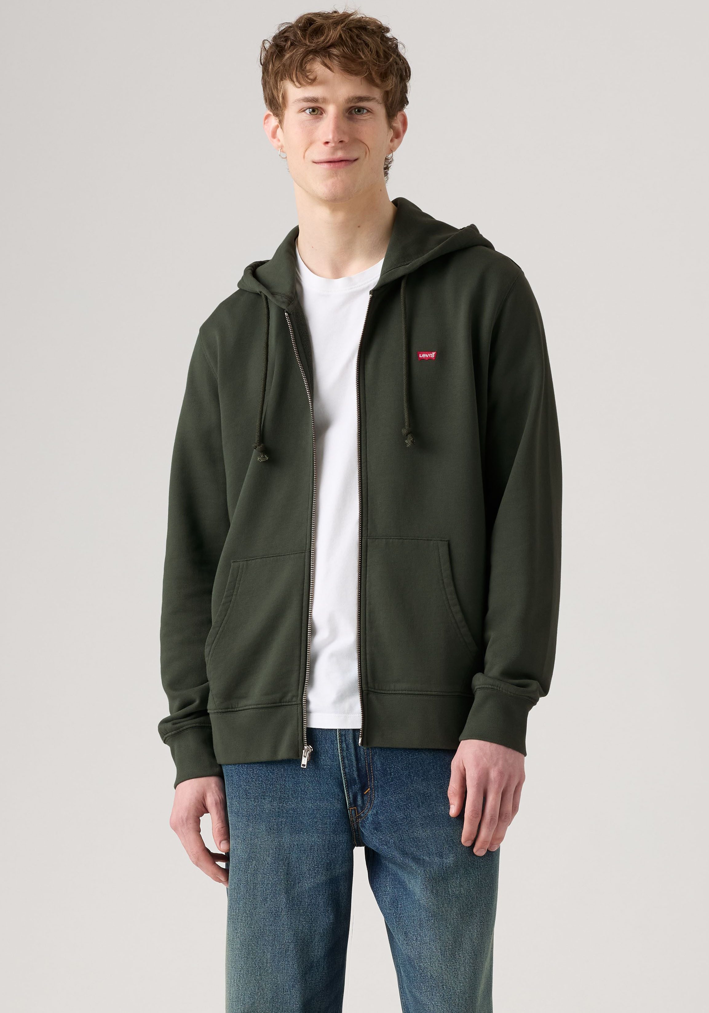 Levi's® Kapuzensweatjacke NEW ORIGINAL ZIP UP mit Logo-Stickerei und Kängurutasche