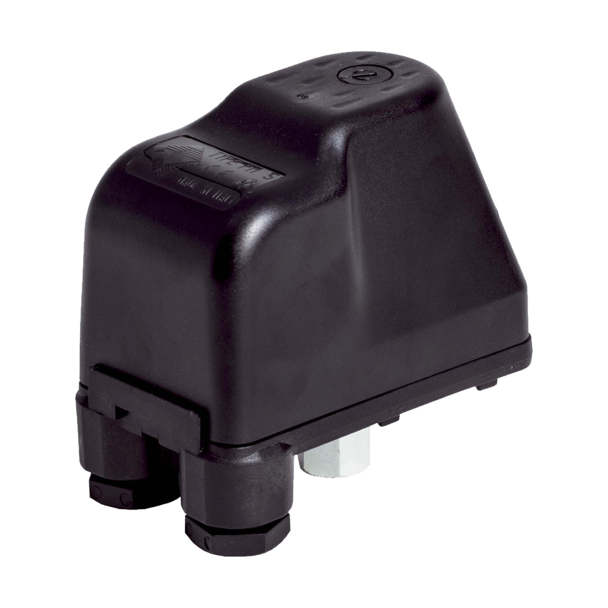 Italtecnica Wasserpumpe PT/5 Druckschalter 1 - 4,8 bar, 1/4 Zoll IG - 500V AC -10/16 A IP 44