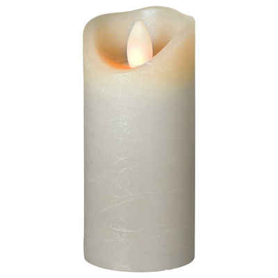 SOMPEX Deckenleuchte »LED Kerze Shine Wachs gefrostet in Grau 125x50x50m«, Höhe: 125mm, Leuchtmittel enthalten: Ja, fest verbaut, LED, warmweiss, LED Kerzen