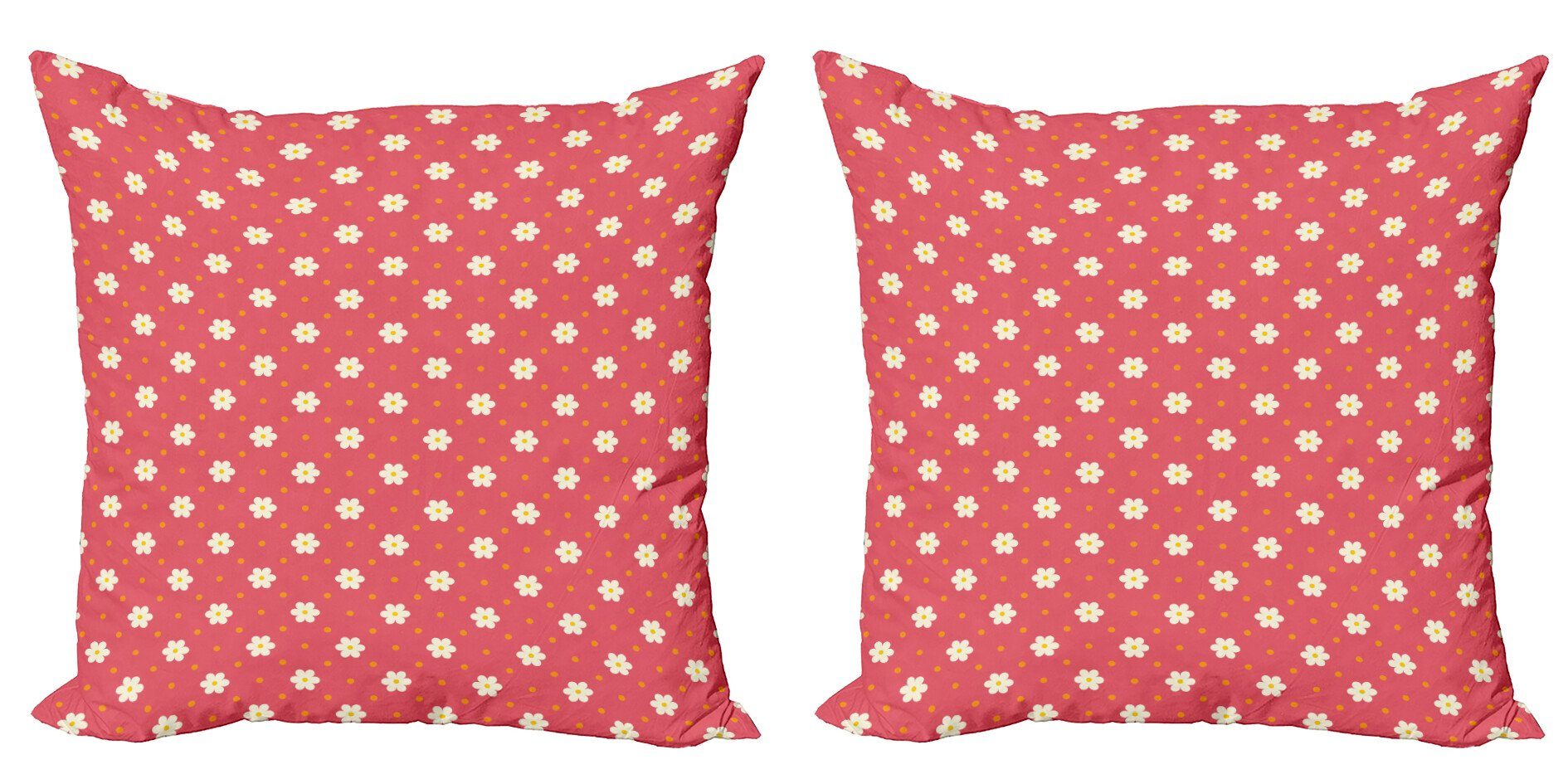 Kissenbezüge Modern Accent Abakuhaus Muster Blumen (2 Digitaldruck, Daisy Stück), Doppelseitiger