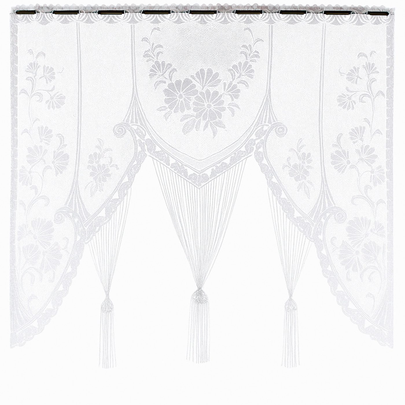 heimtexland Scheibengardine Raffiniertes Fensterbild M-Bogen Jacquard Gardi günstig online kaufen