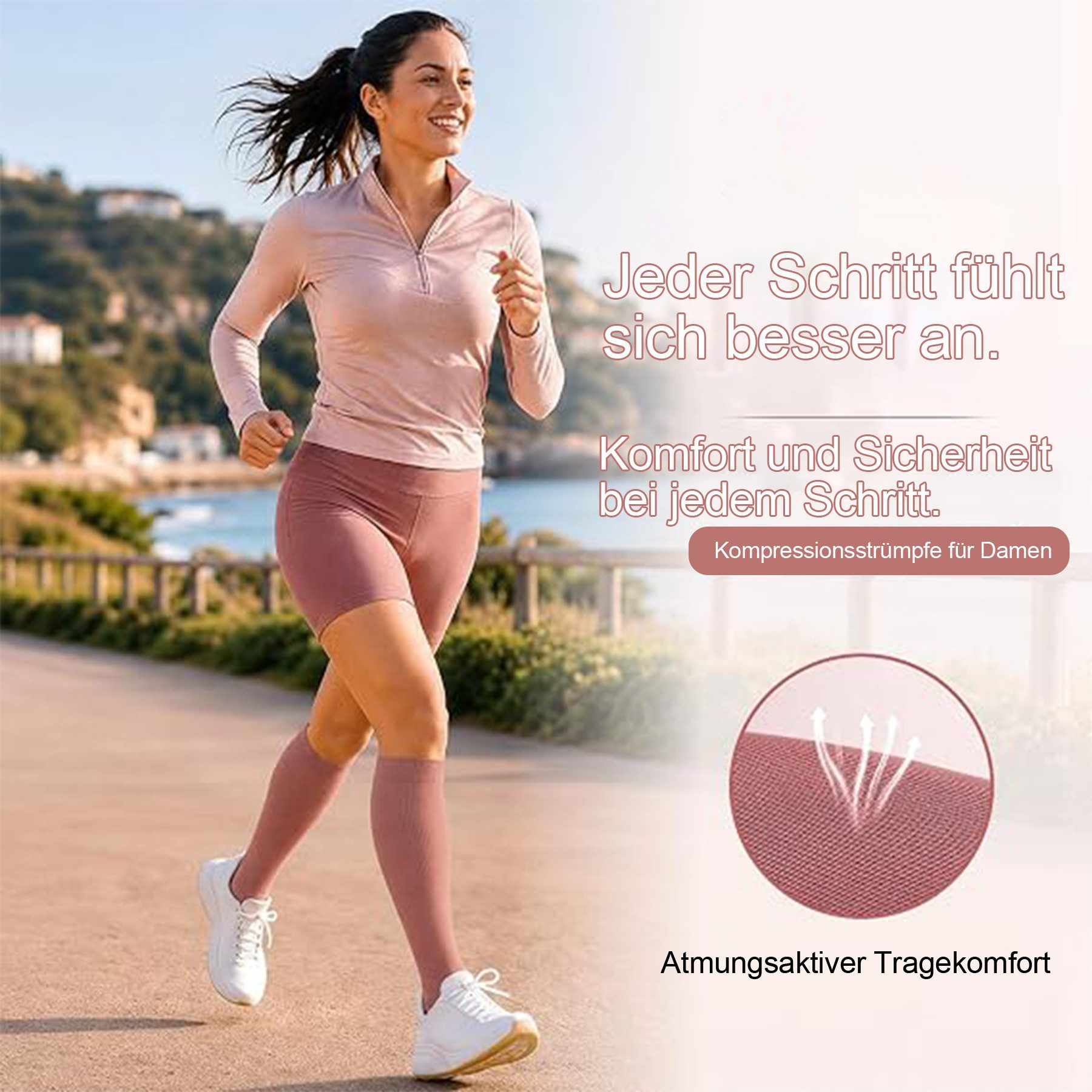 Keyura Kompressionsstrümpfe 8 Paar Kompressionsstrümpfe Damen und Herren, Kompressionssocken (20-30mmHg Stützstrümpfe Sport Kompressionssocken mit Elastisch, Stützstrümpfe Compression Socks Laufstrümpfe Kompression) Compression Socks für Sport, Laufen, Flug, Reisen,Fahrrad Radsport
