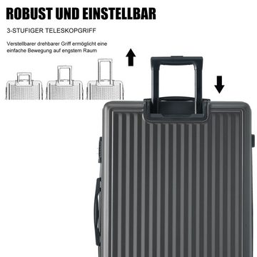 PFCTART Kofferset M-L-XL-Set, Hartschalen-Koffer, Rollkoffer, TSA Zollschloss, (3 tlg)