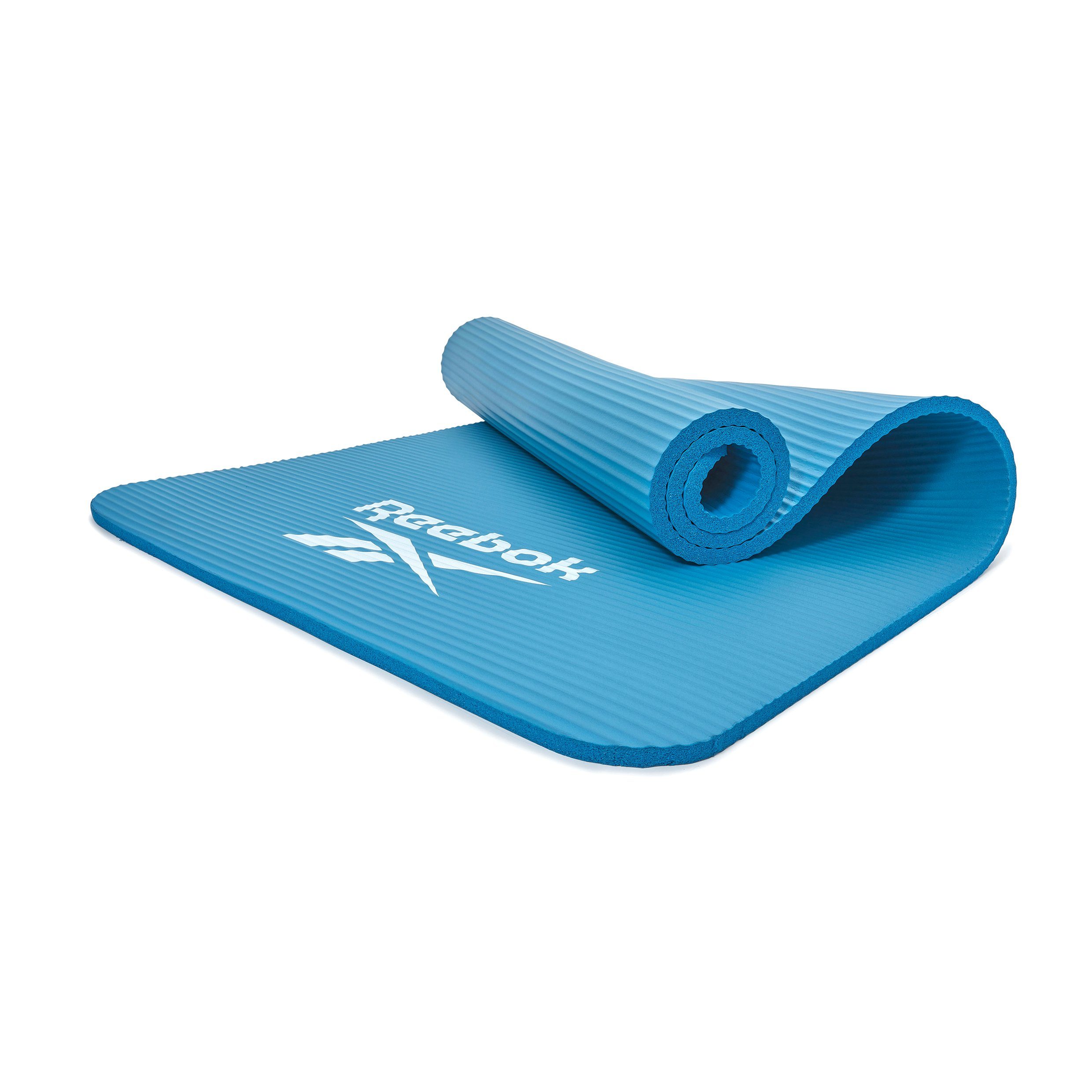Rutschfeste Reebok Reebok Oberfläche Fitness-/Trainingsmatte, blau Fitnessmatte 15mm,