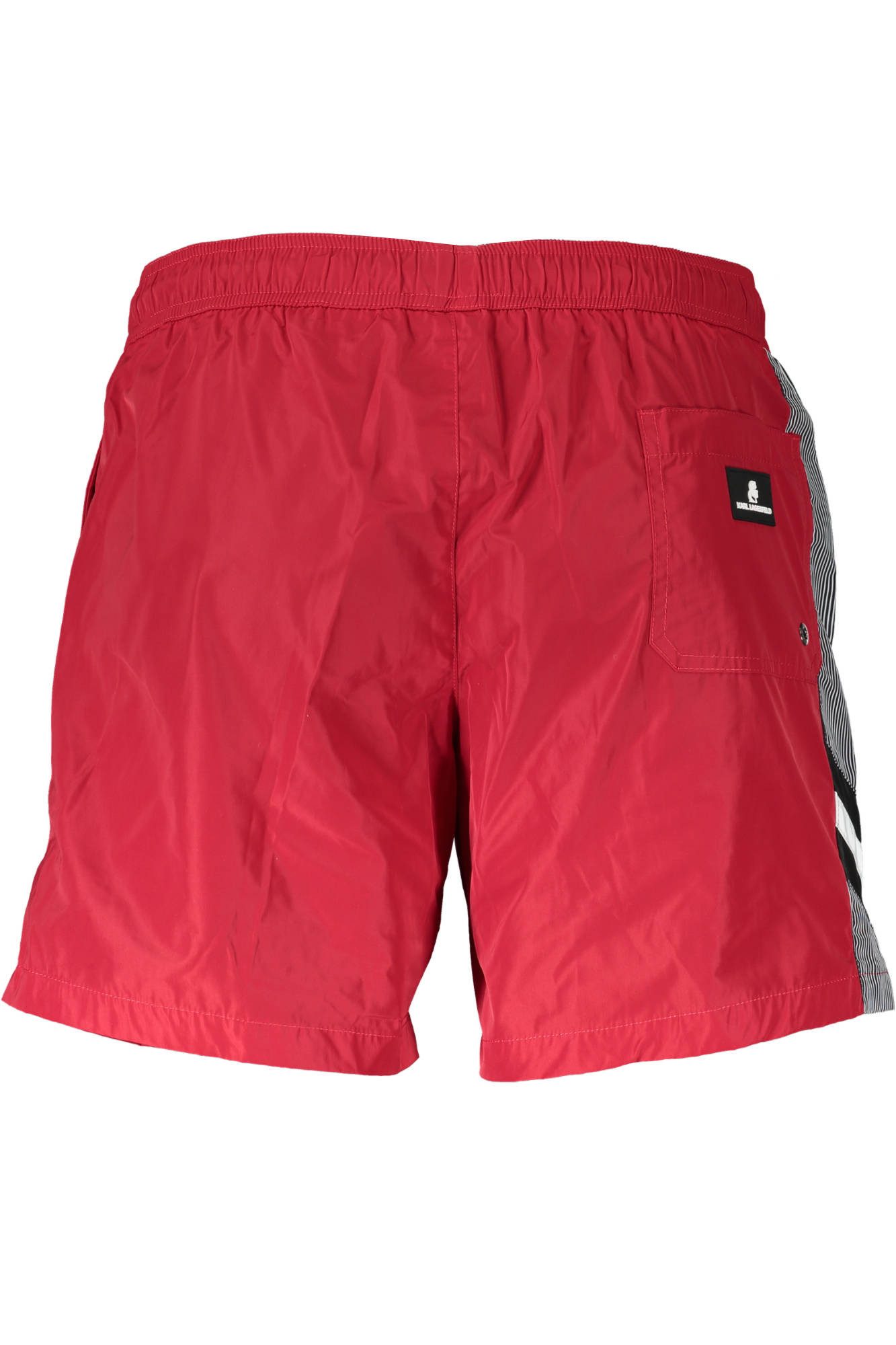 KARL LAGERFELD Badeshorts Stilvolle Rote Bade-Boxershorts für Herren mit Kontrastdetails